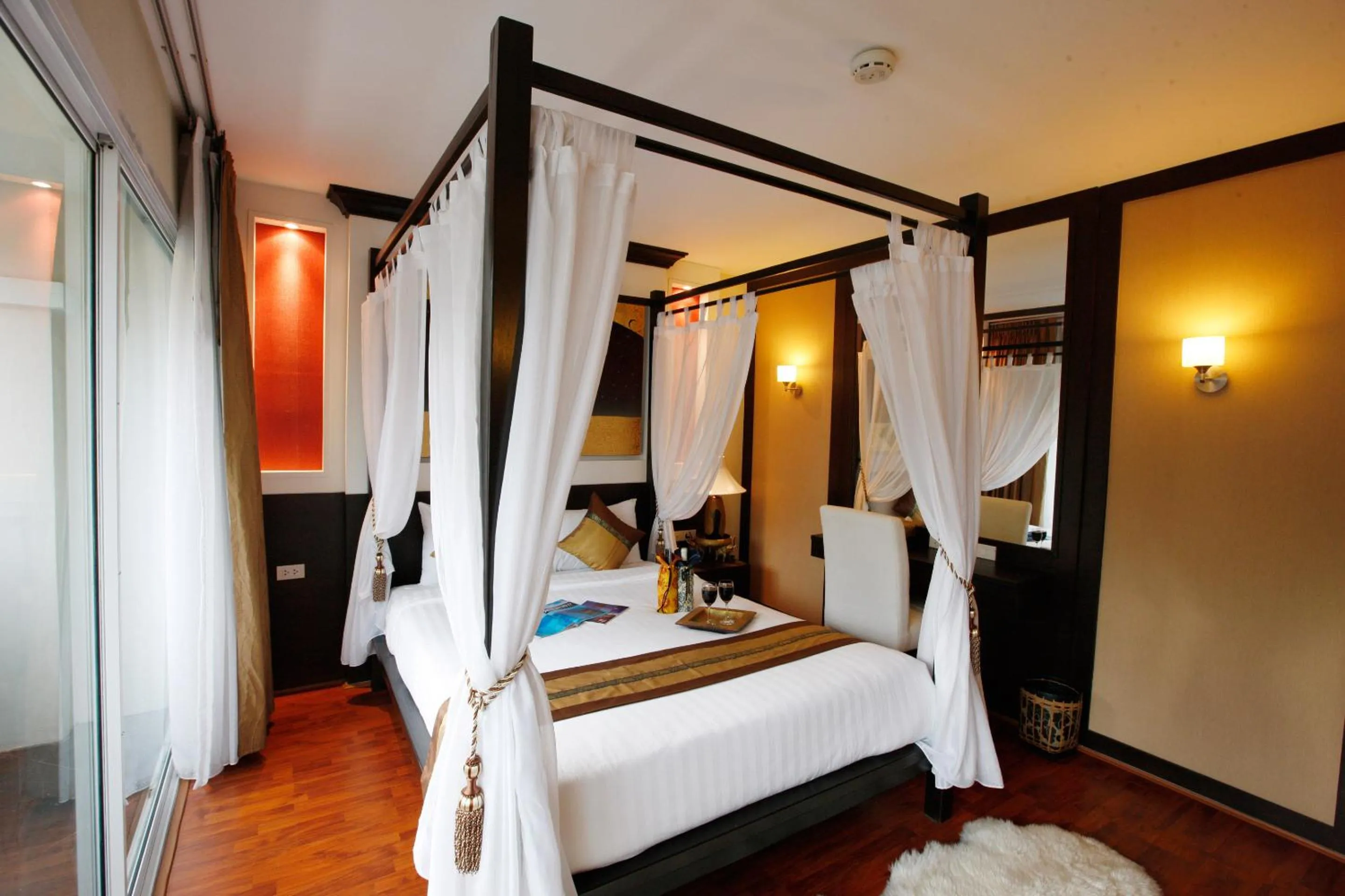 Decorative detail, Bed in Mirth Sathorn Hotel