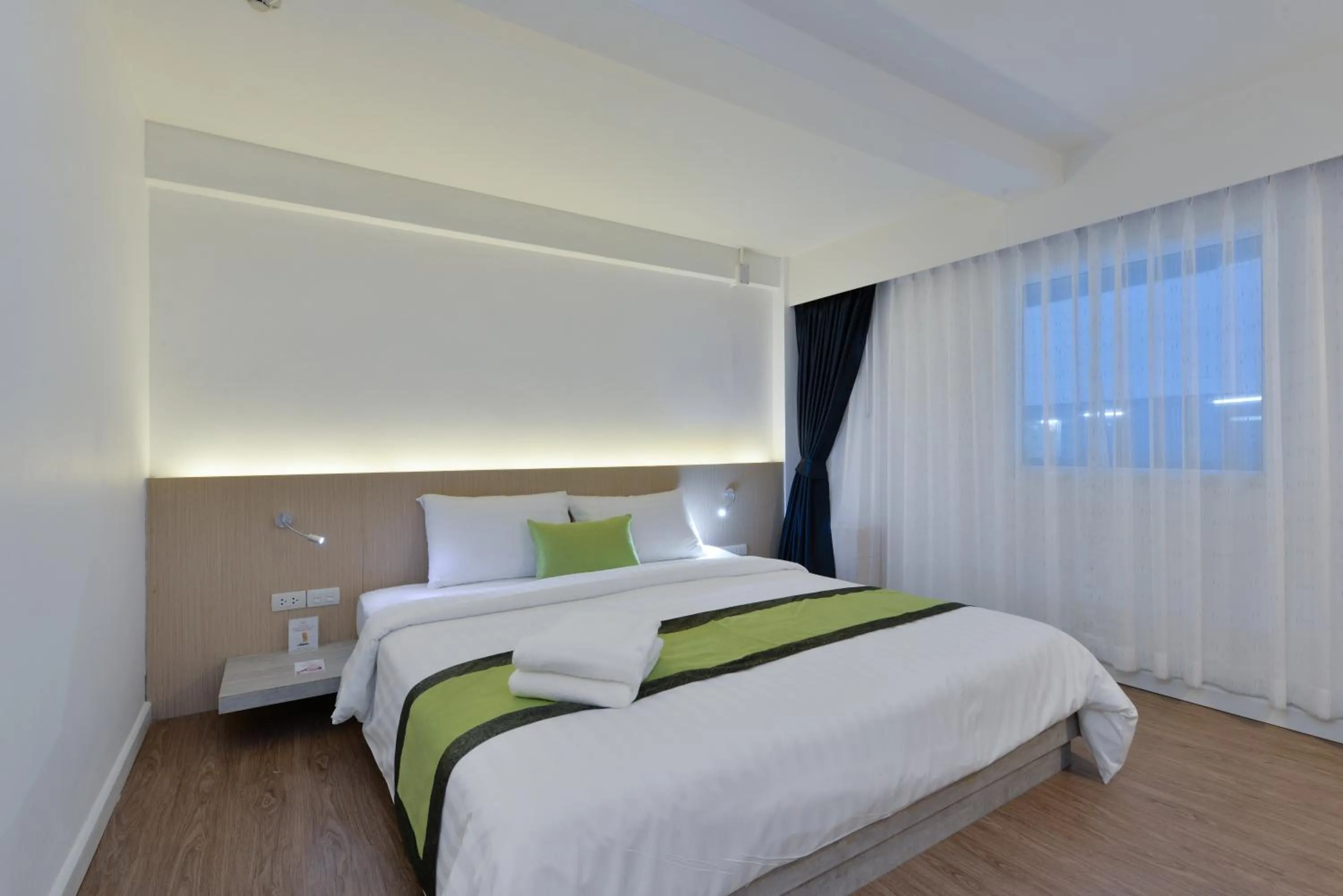 Bed in iCheck inn Sukhumvit 19