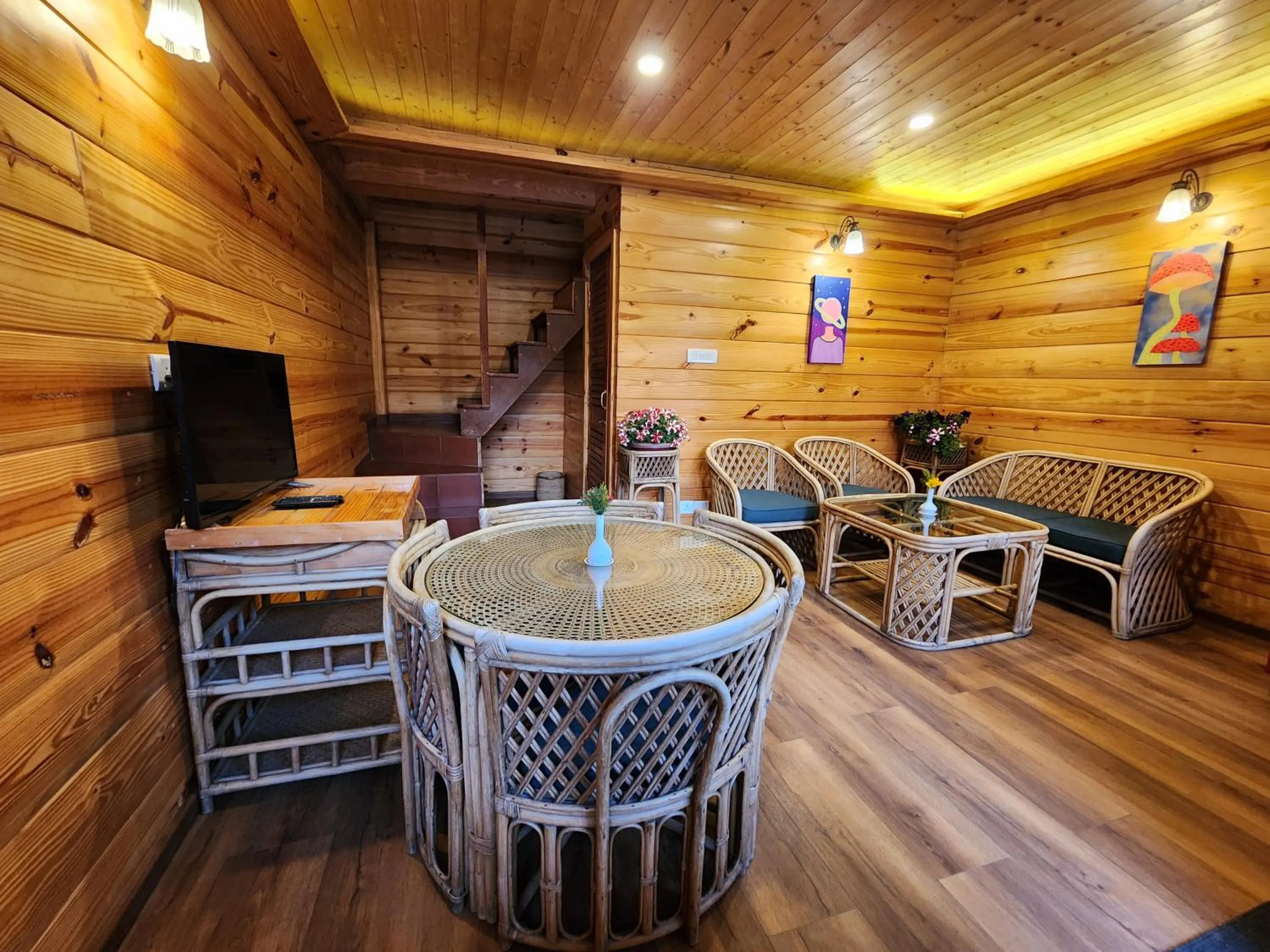 Seating area in The Chalets Naldehra