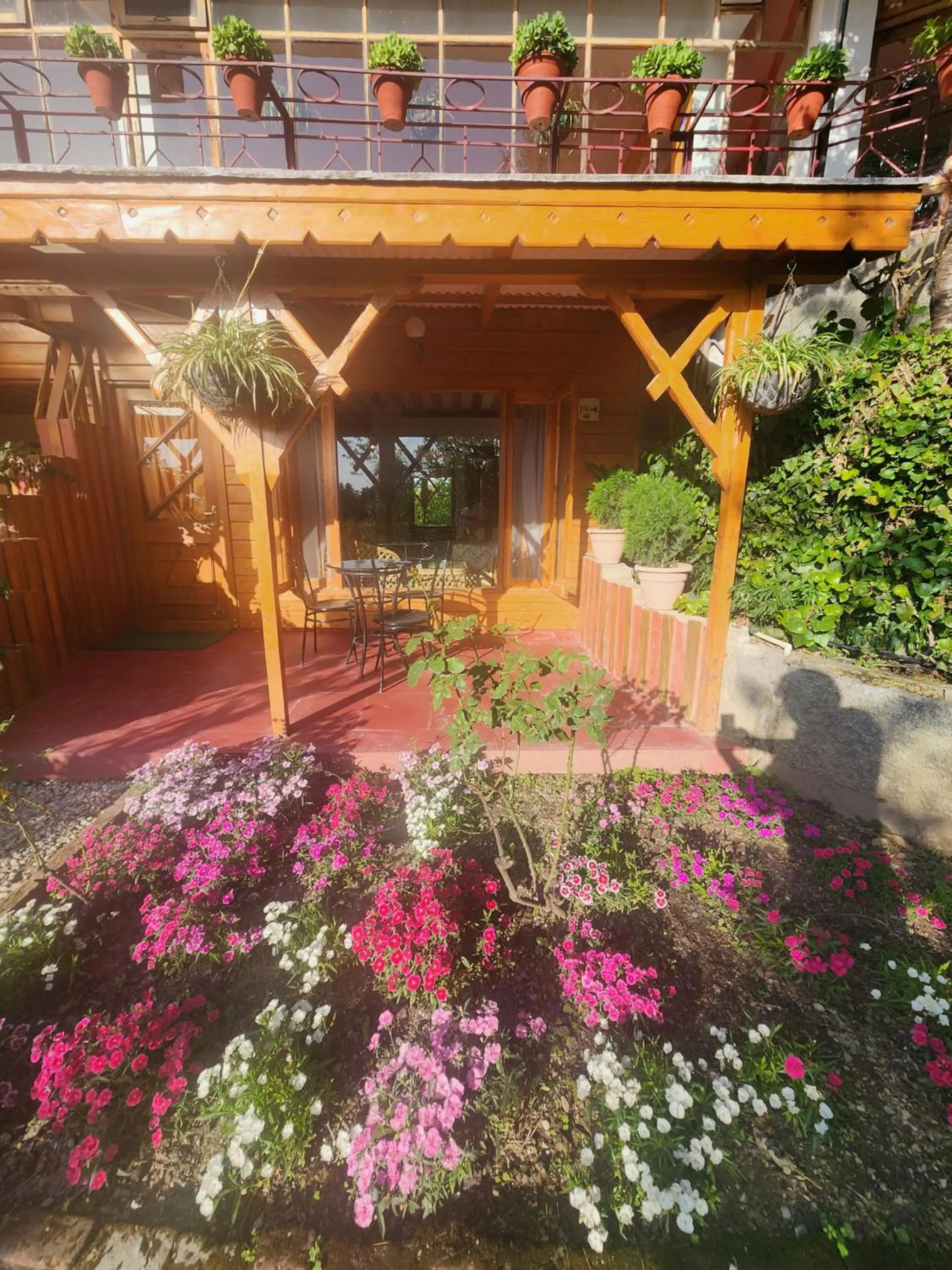 Garden view in The Chalets Naldehra