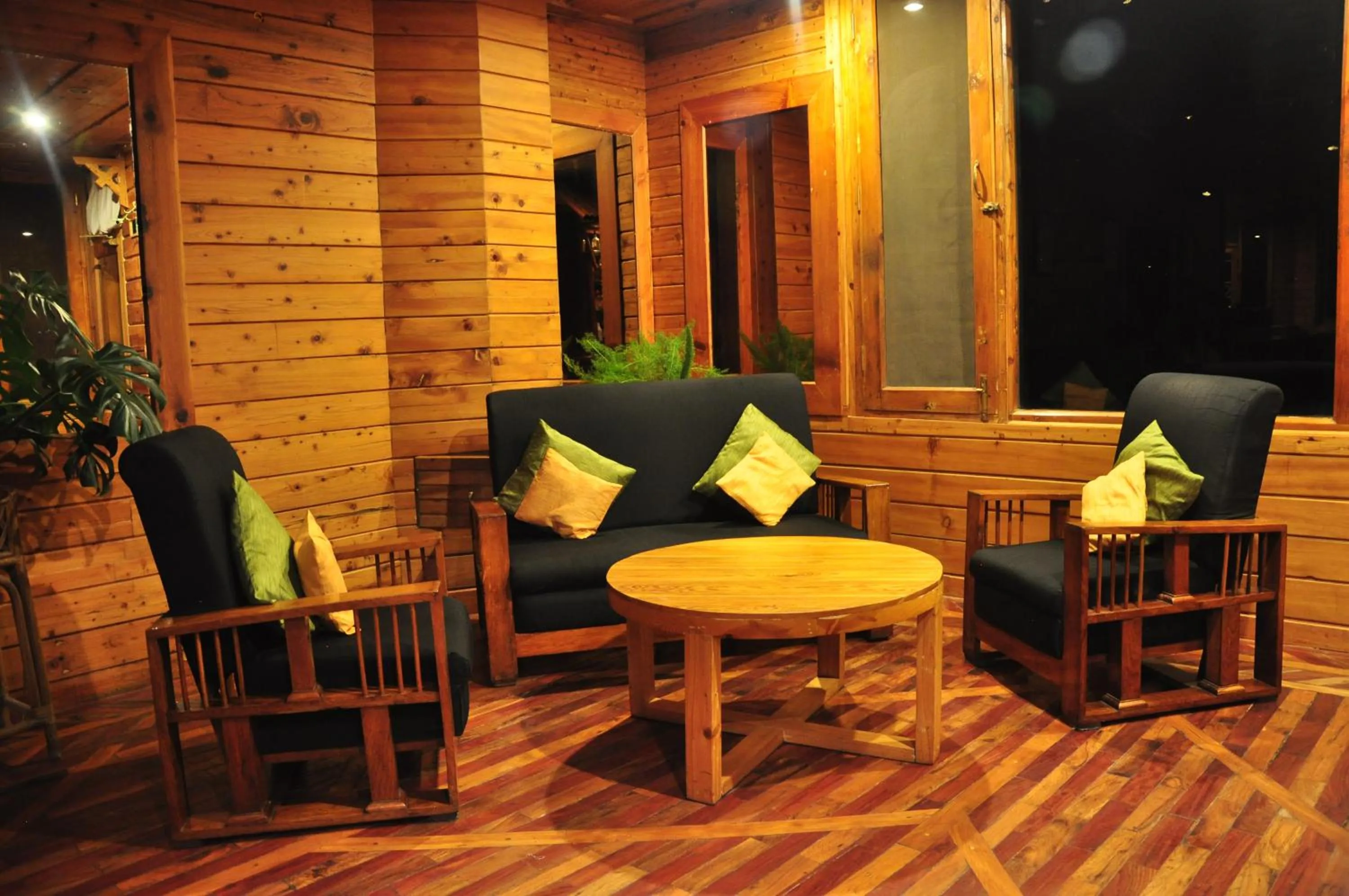 Seating area in The Chalets Naldehra