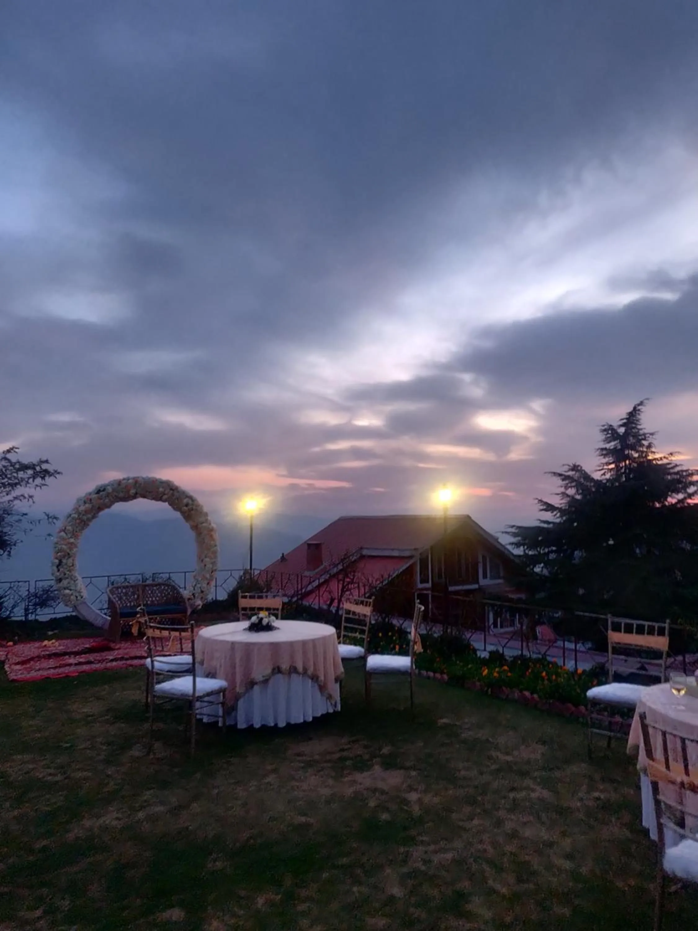 Sunset in The Chalets Naldehra