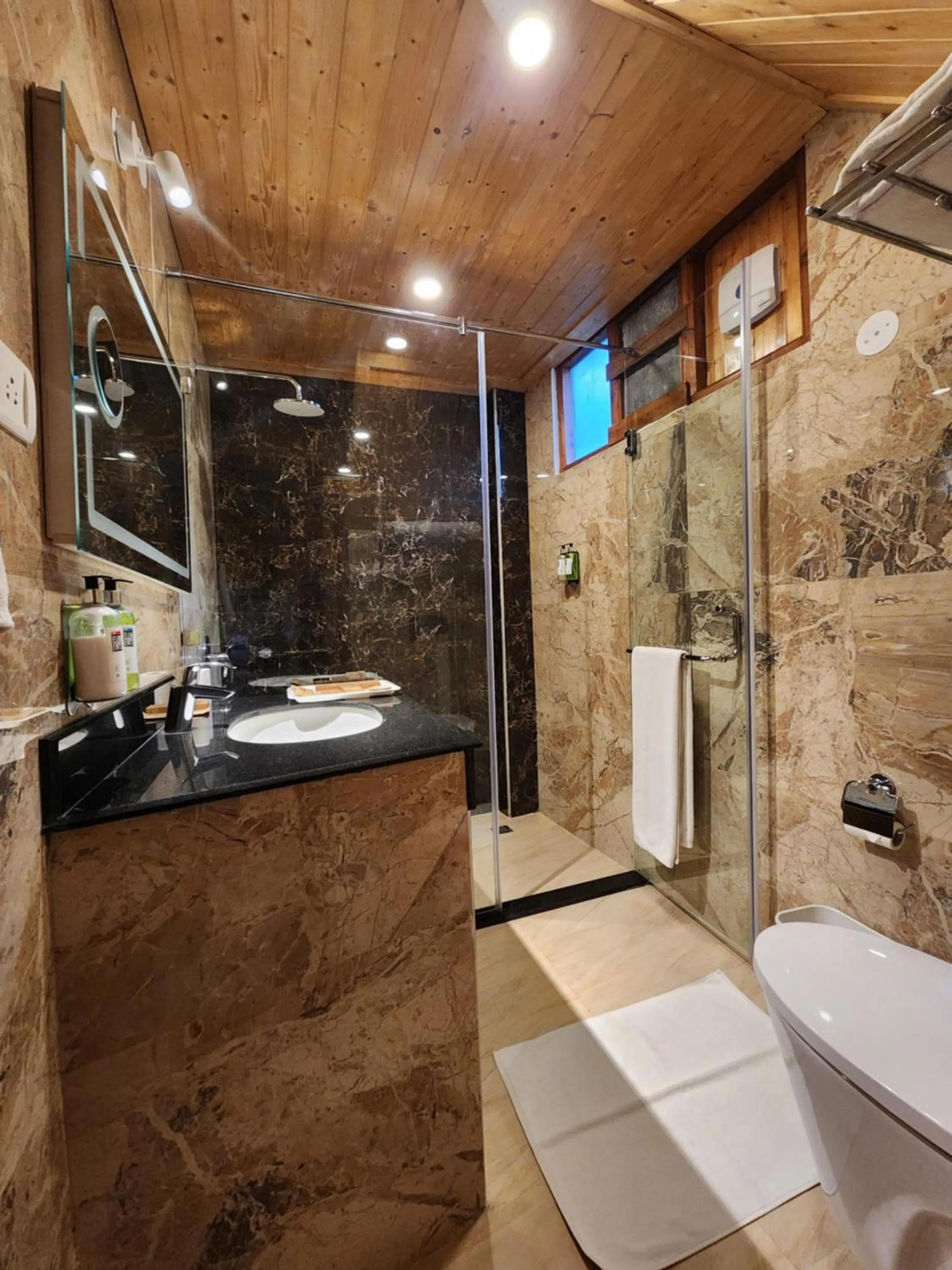 Bathroom in The Chalets Naldehra