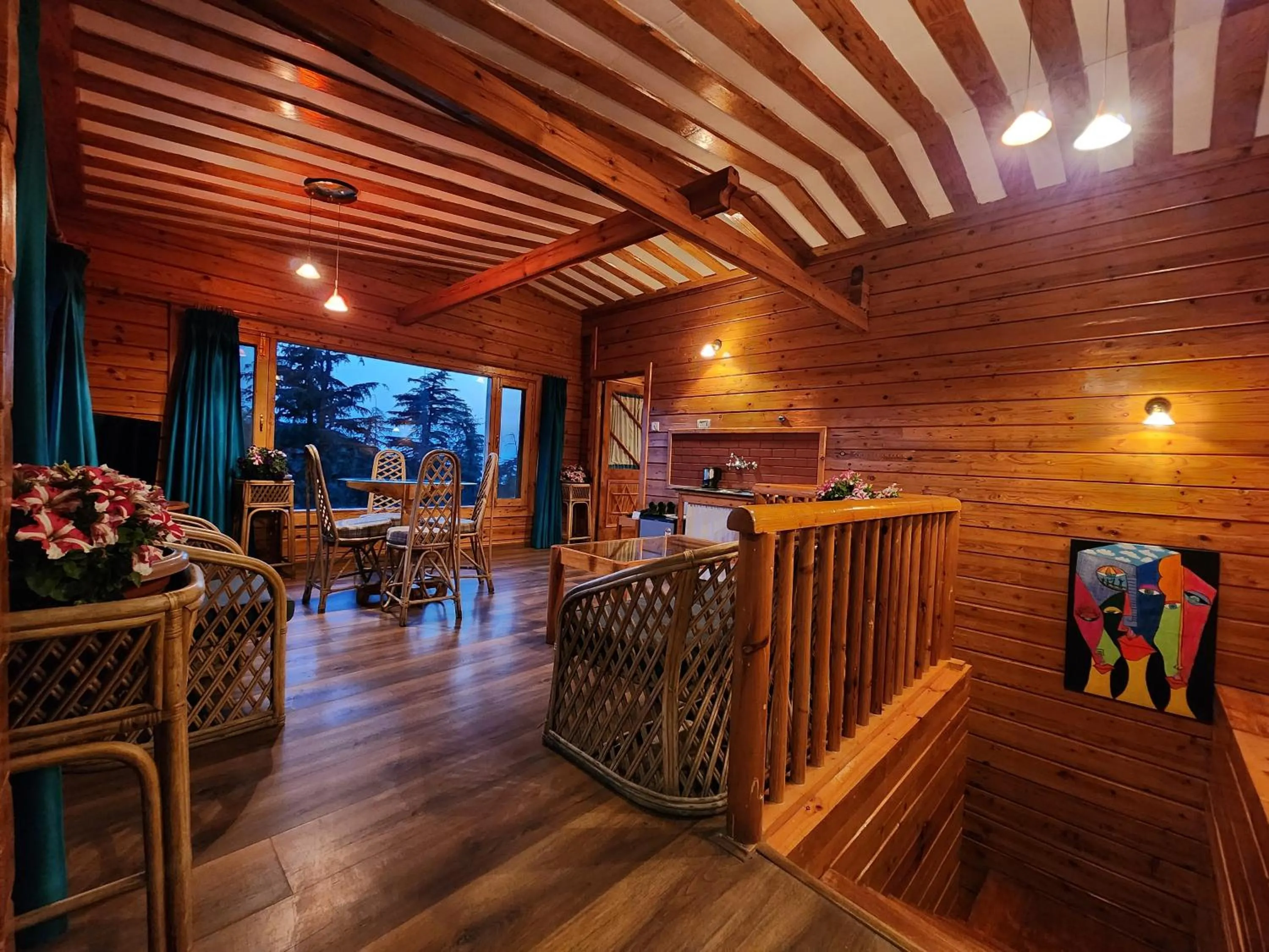 Living room in The Chalets Naldehra
