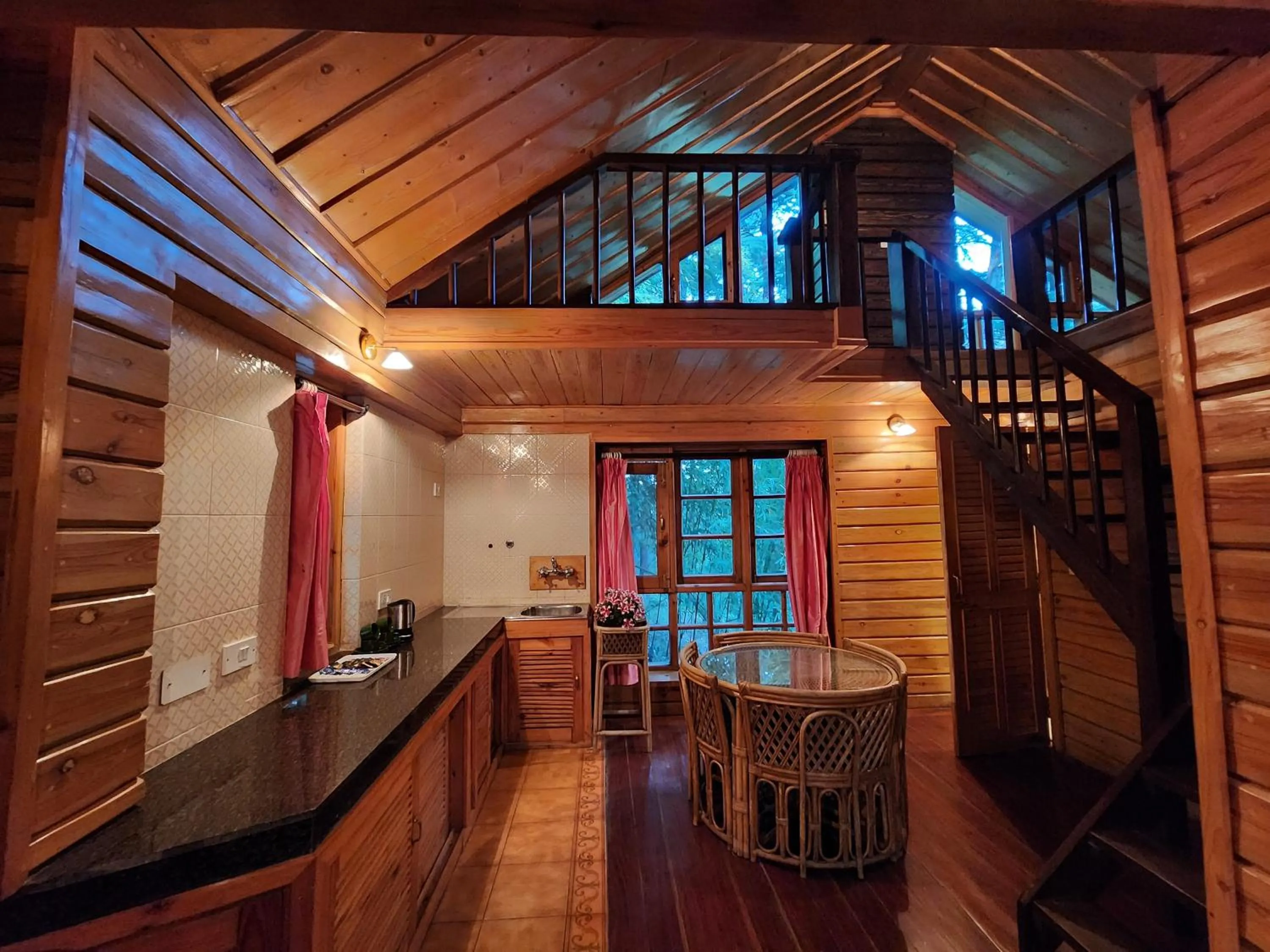 kitchen in The Chalets Naldehra
