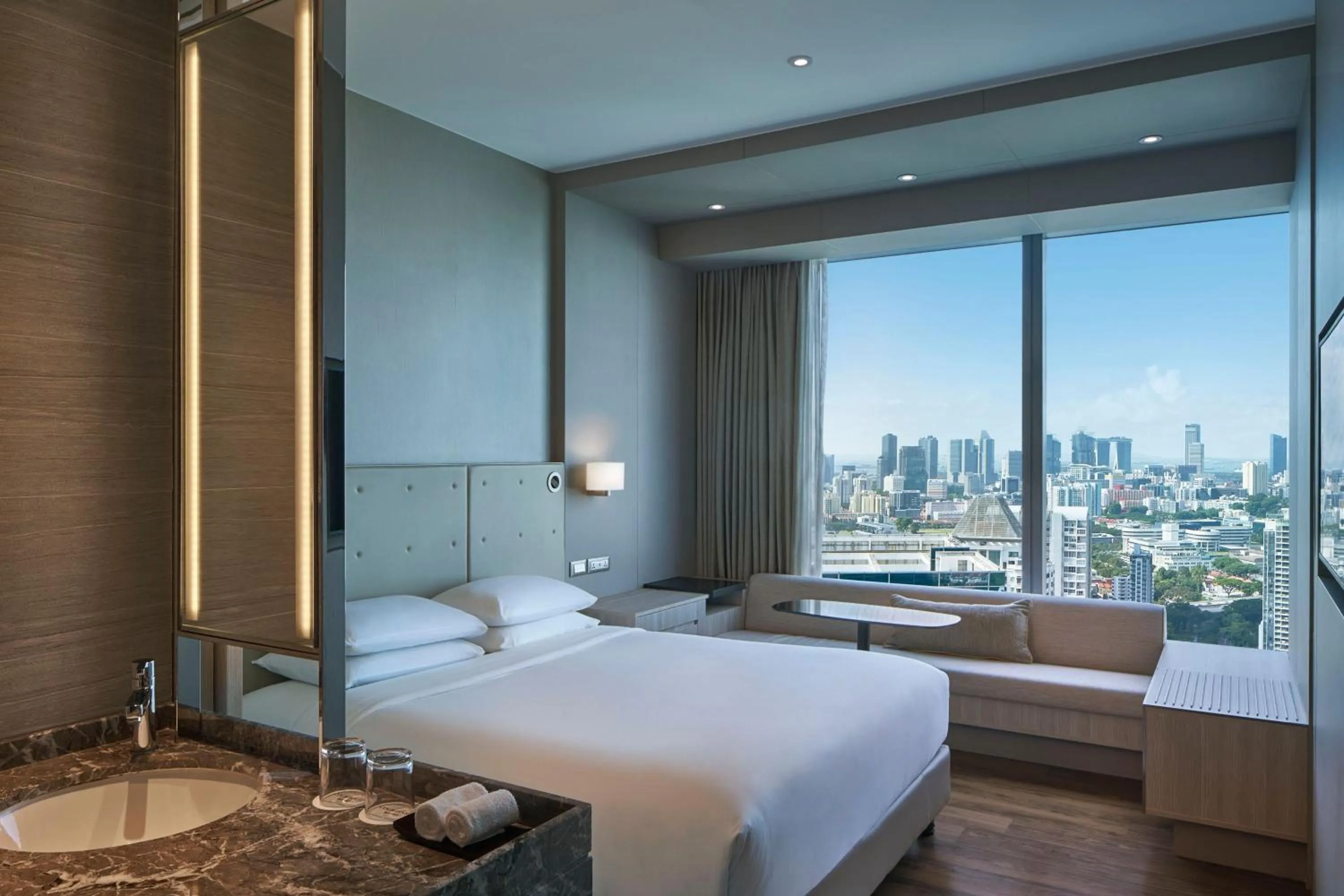 Photo of the whole room, Bed in Courtyard by Marriott Singapore Novena