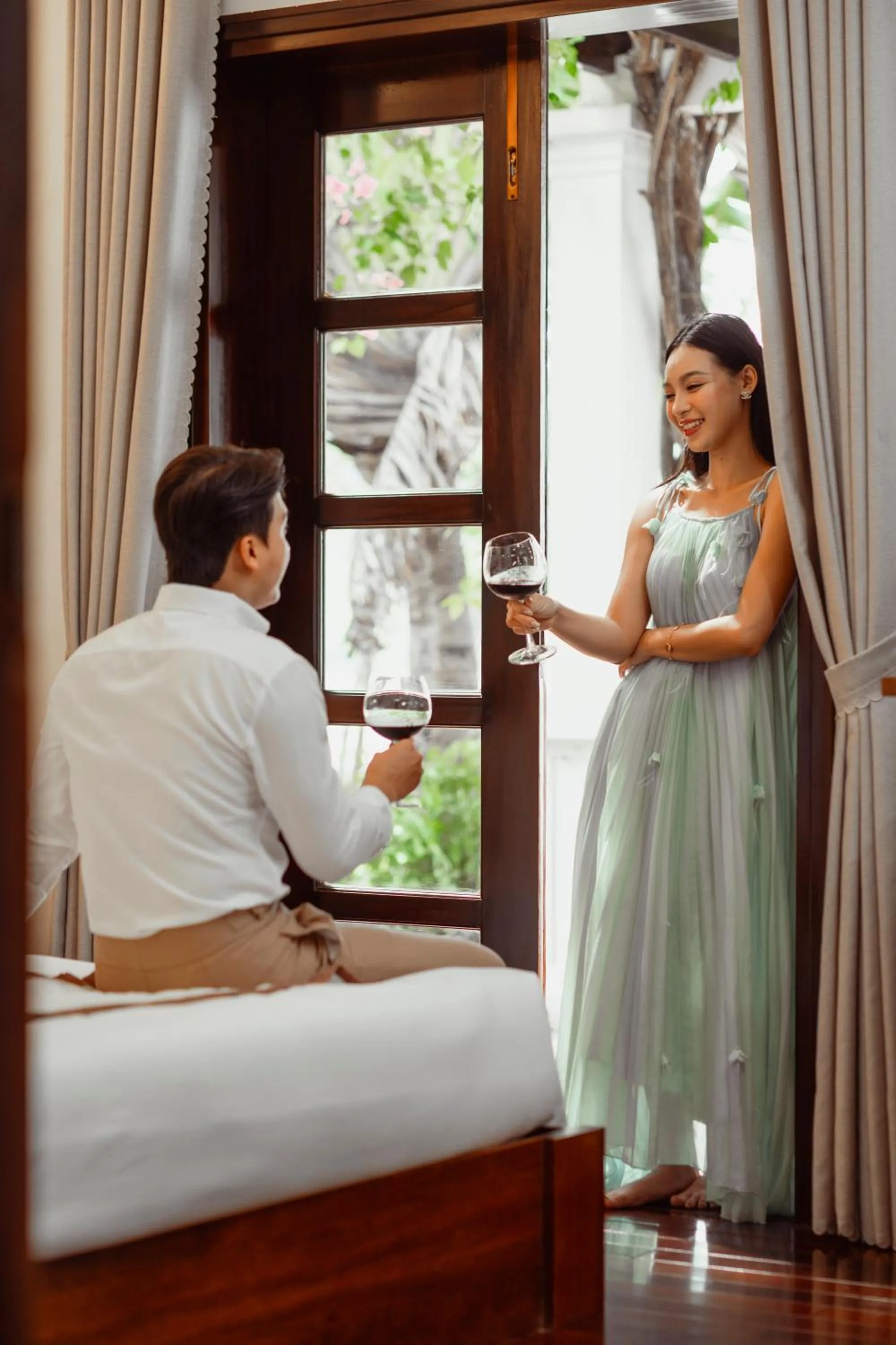 Bed in Son Tra Beach Resort & Spa Danang