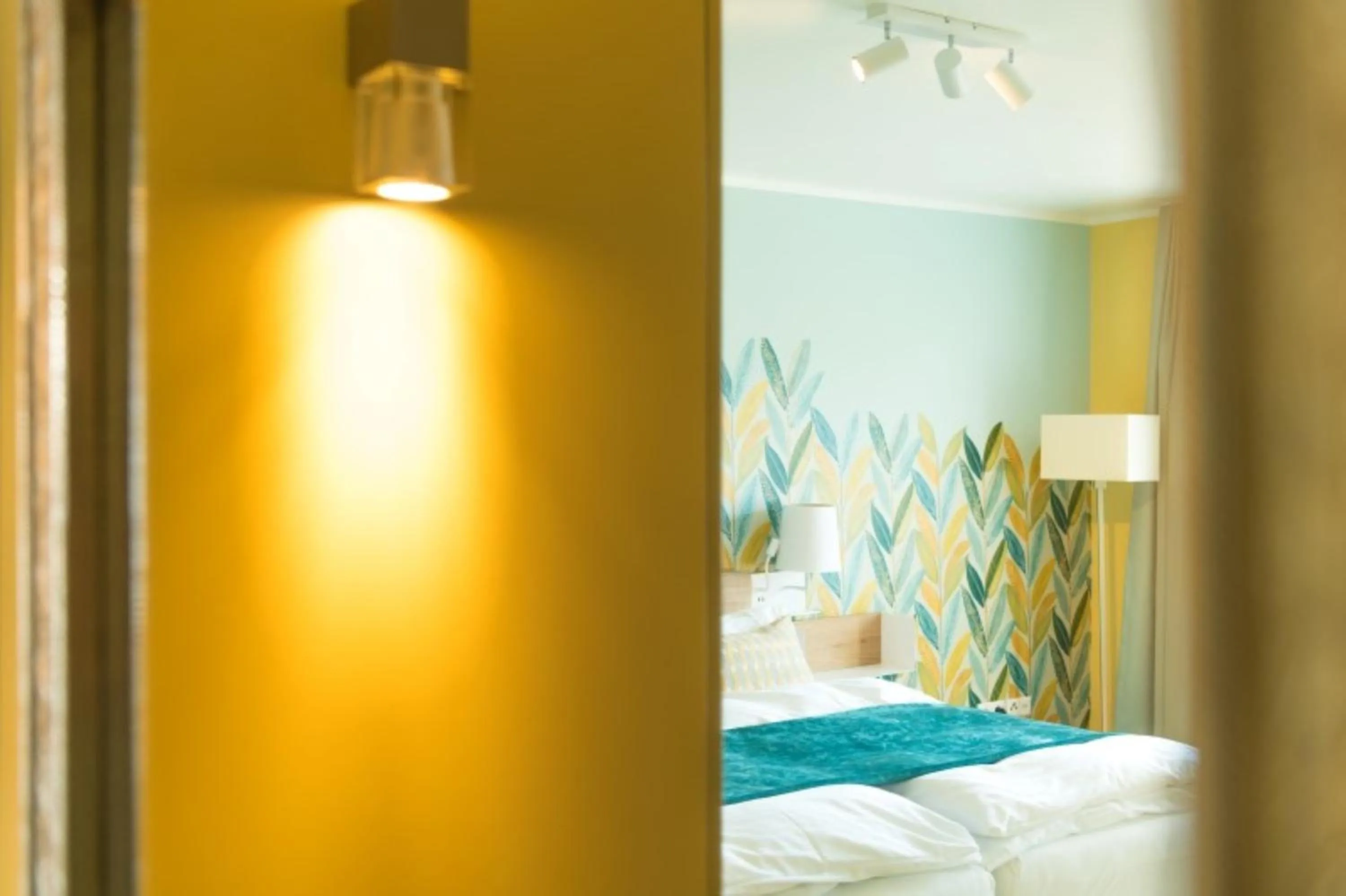 Bed in Hotel Viva Sky