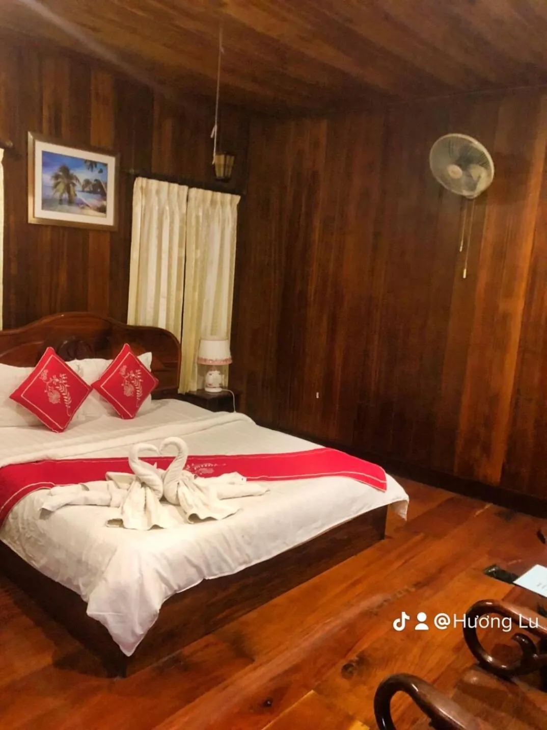 Bed in Villa Phathana Boutique Hotel