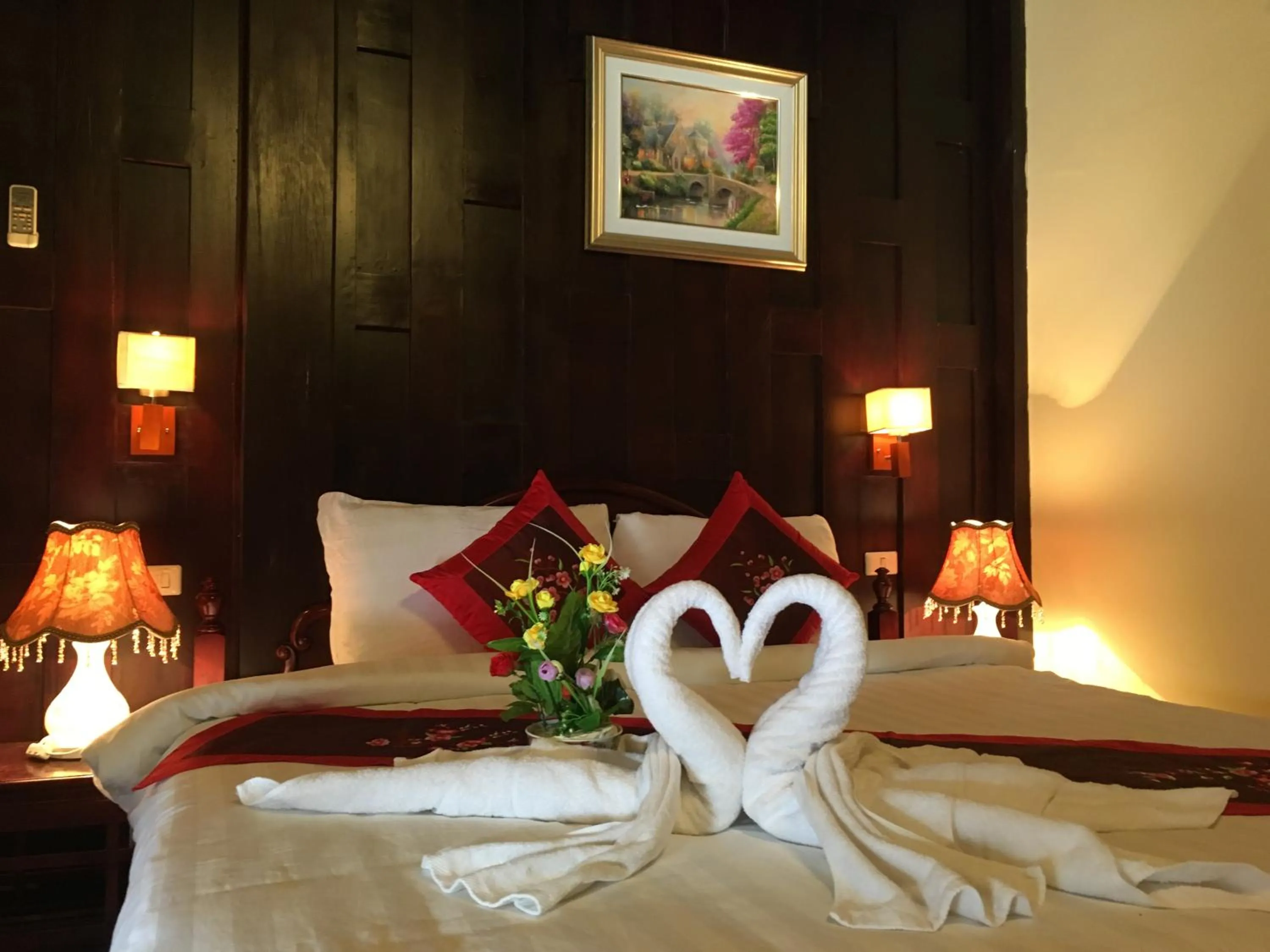 Garden view, Bed in Villa Phathana Boutique Hotel