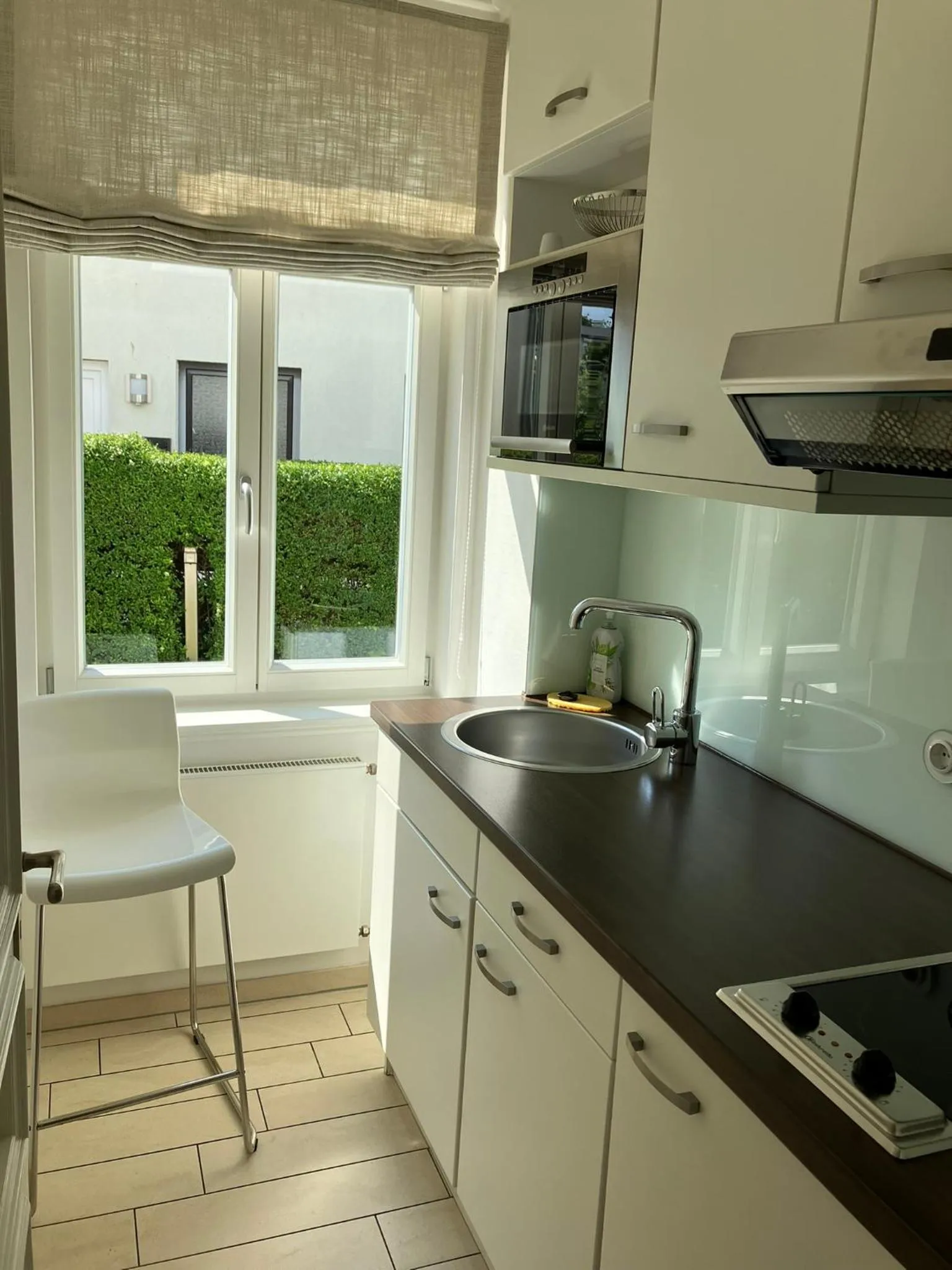 Kitchen or kitchenette in Hotel Seemöwe