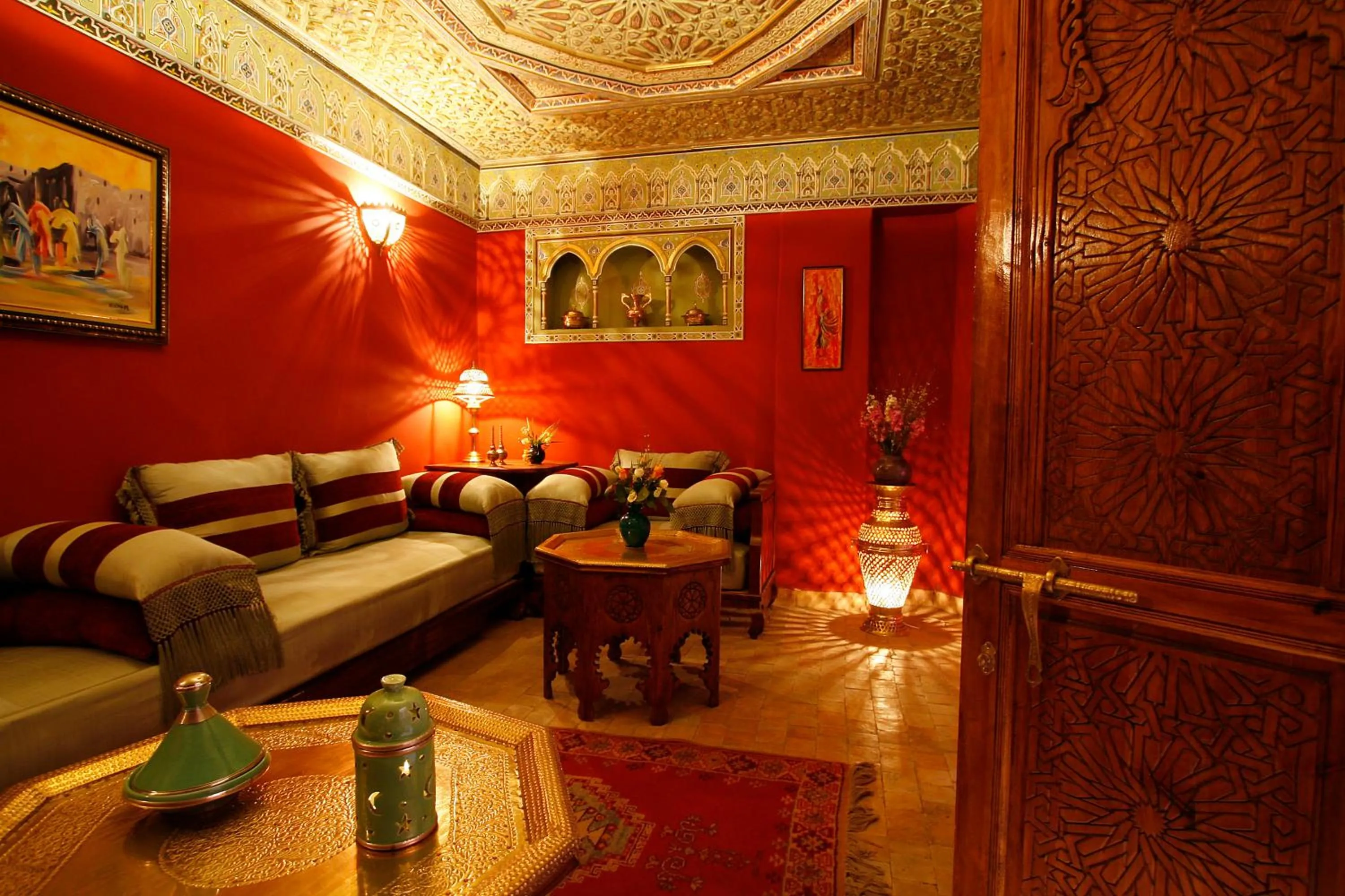 Lounge or bar in Riad Amina