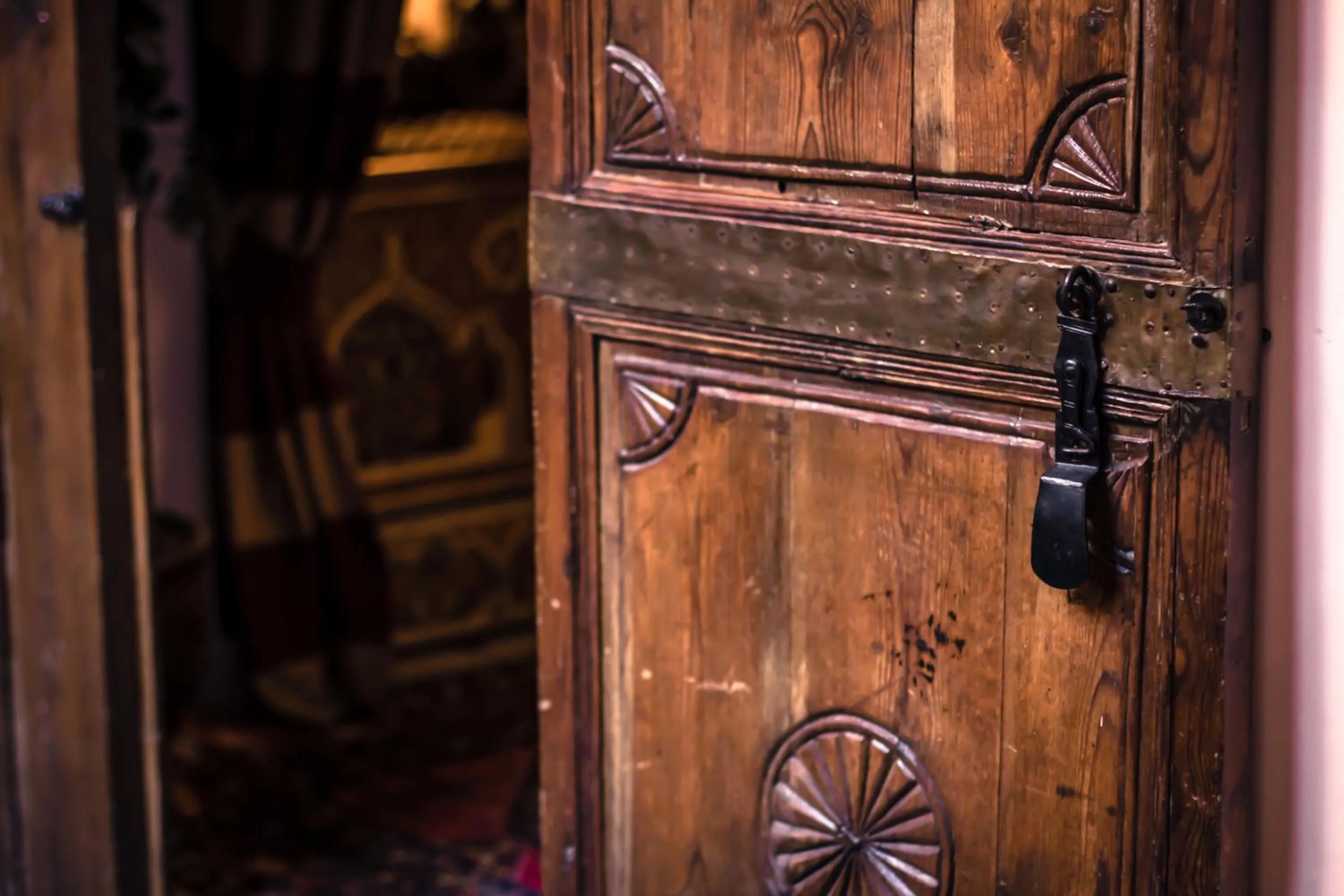 Communal lounge/ TV room in Riad Amina