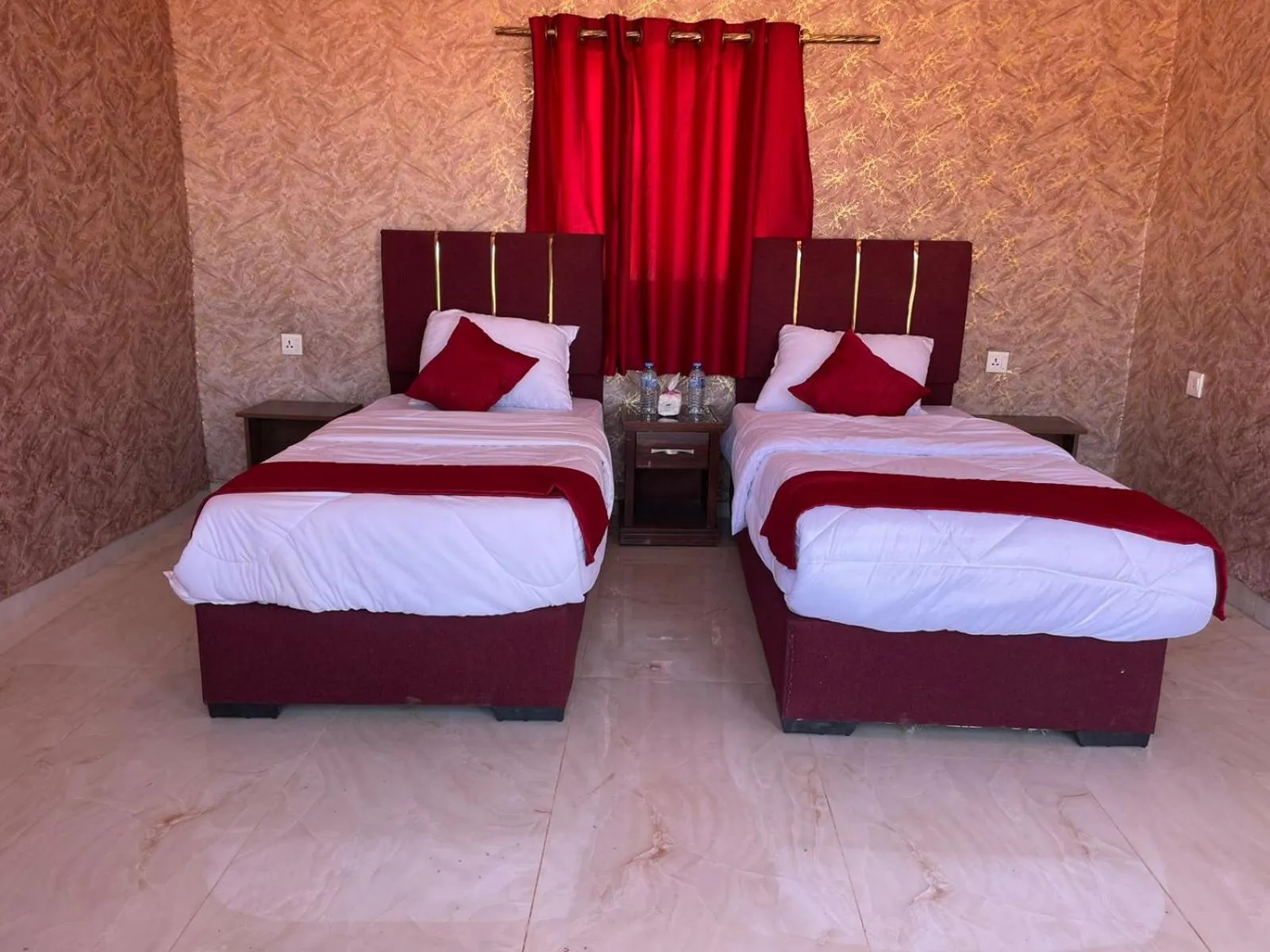 Bed in Beyond Wadi Rum Camp