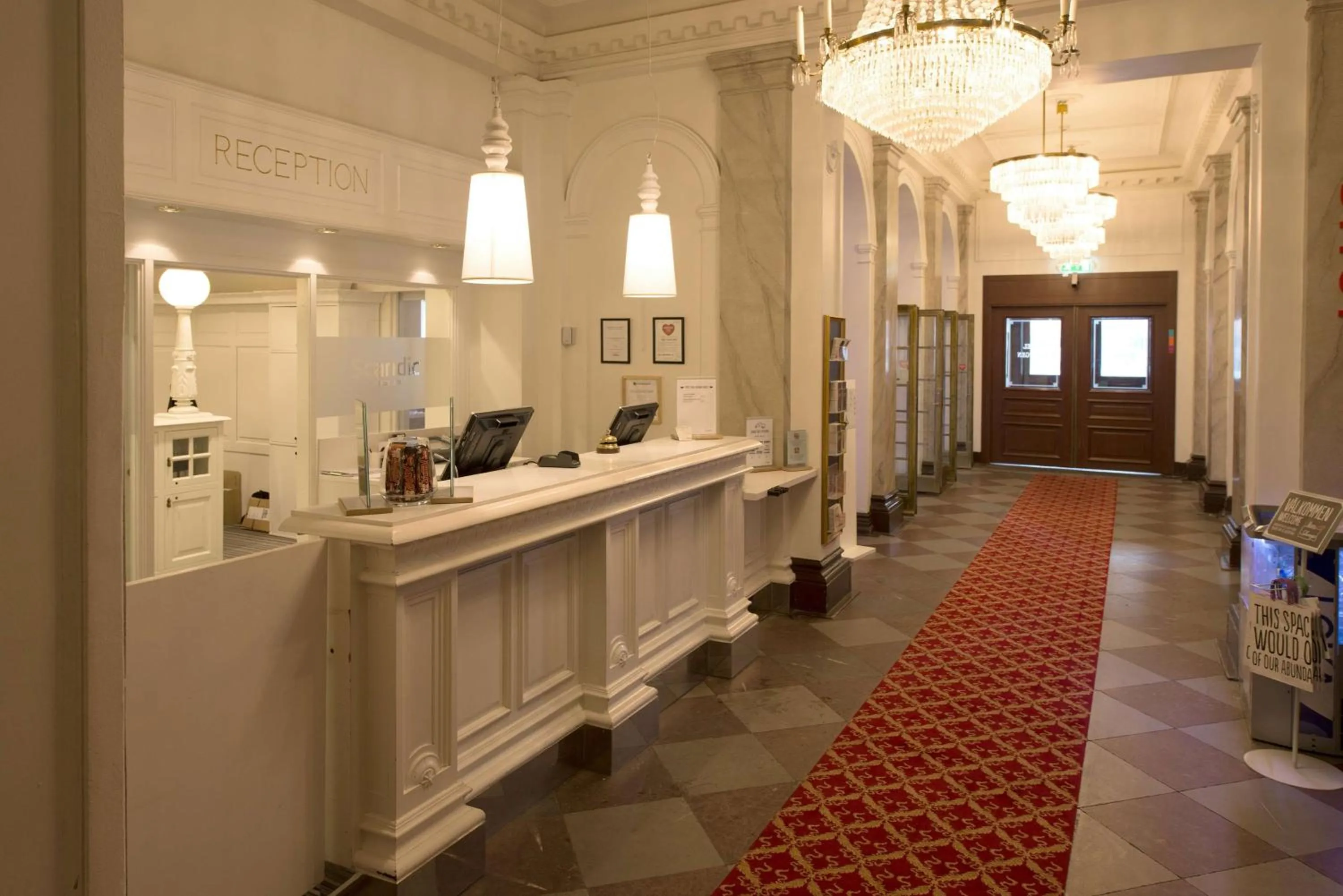 Lobby or reception in Scandic Billingen