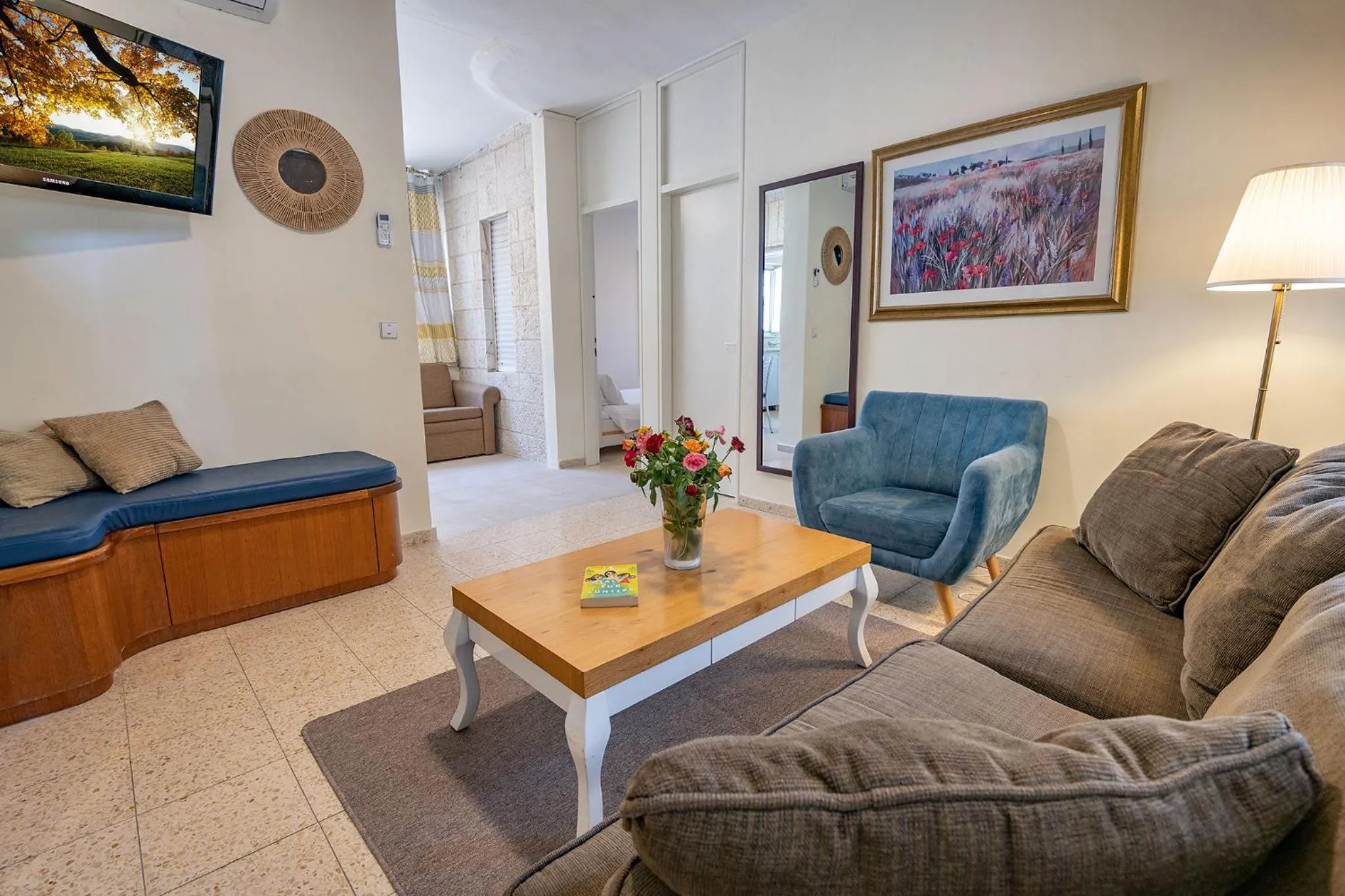 Living room in Mike's House Jerusalem