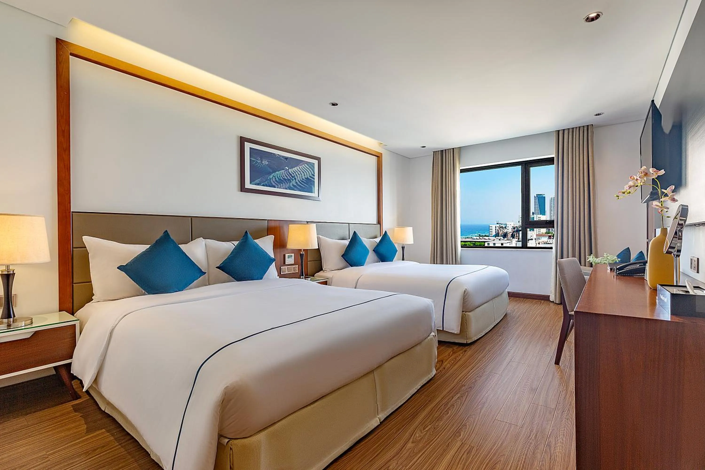 Sea view, Bed in Pavilion Hotel Da Nang