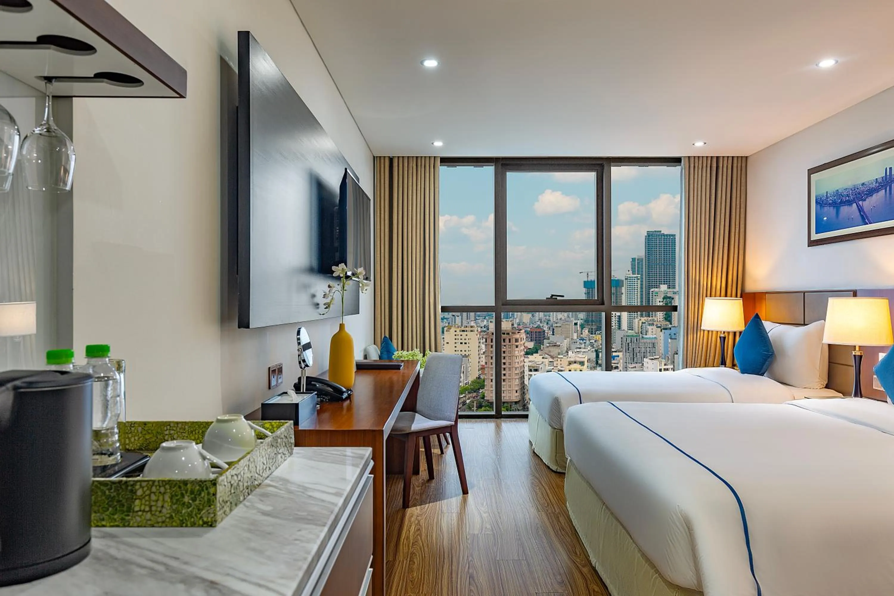 View (from property/room), Bed in Pavilion Hotel Da Nang