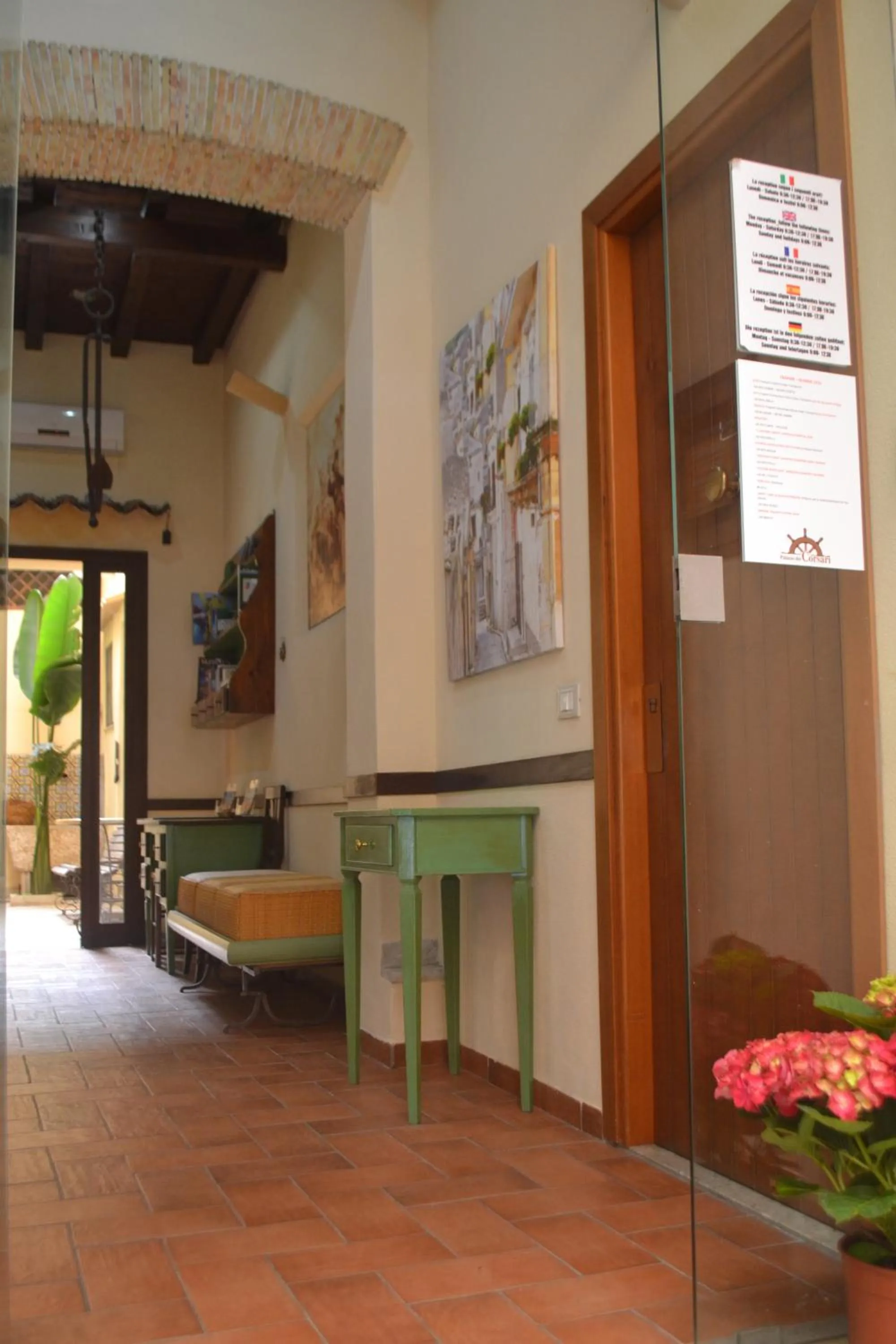 Lobby or reception in Palazzo Dei Corsari