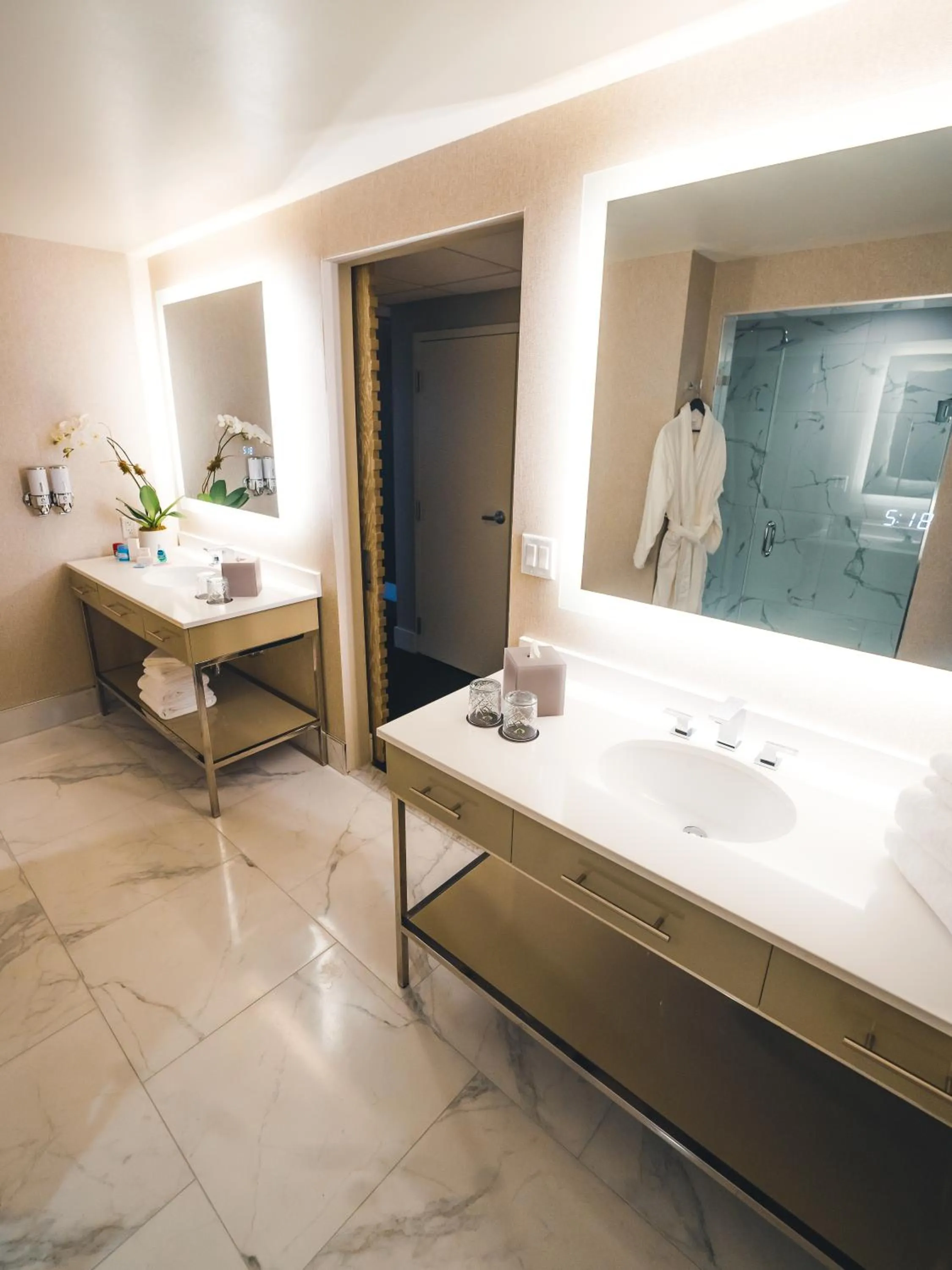 Bathroom, Bed in The Delaney Hotel