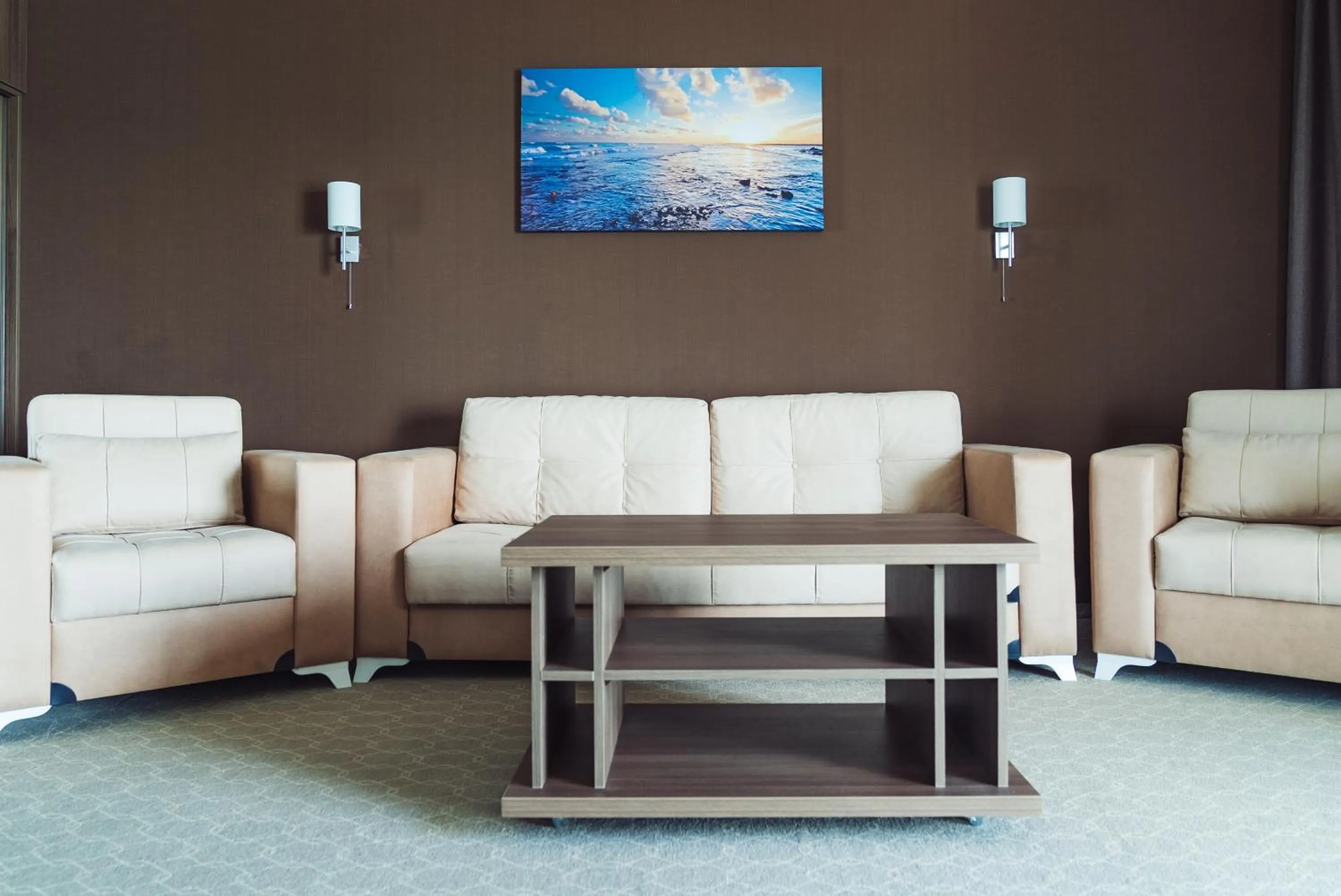 Seating area in Sky Inn Batumi