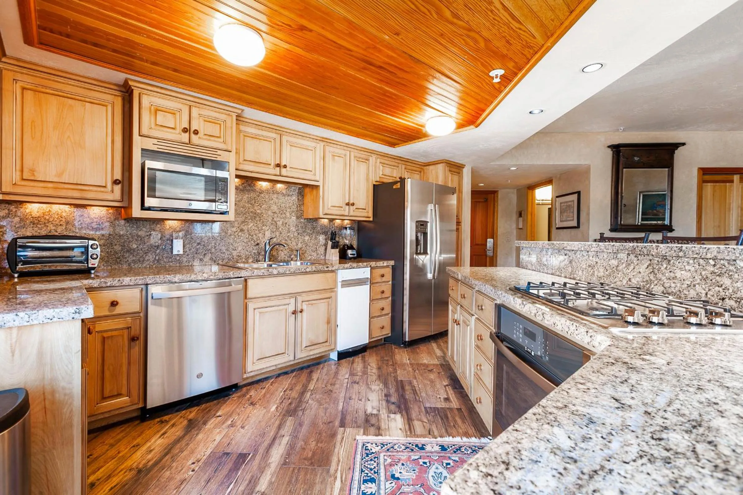 kitchen in The Caledonian by All Seasons Resort Lodging