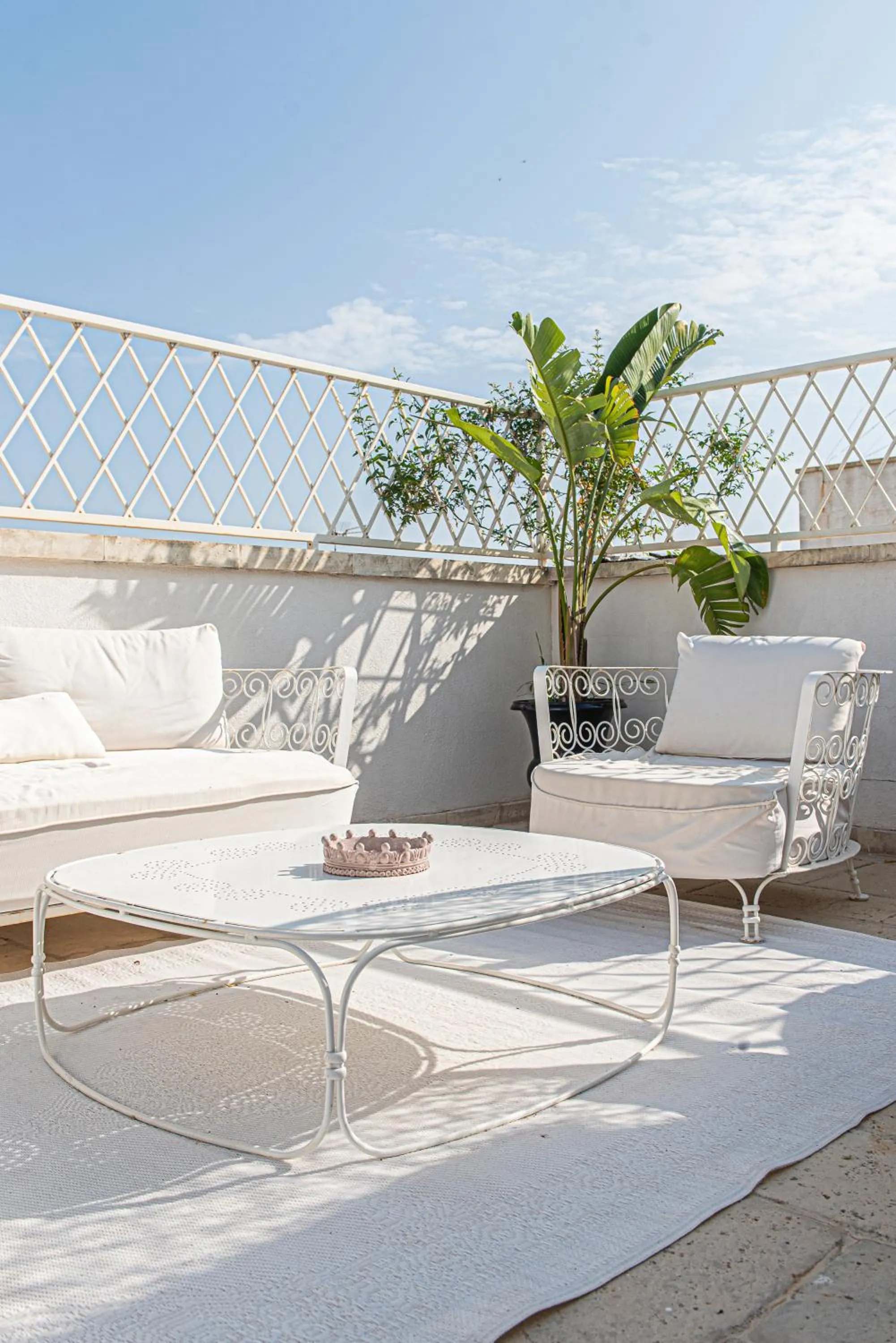 Balcony/Terrace in B&B Le Bateau Bleu Adults Only 12 plus