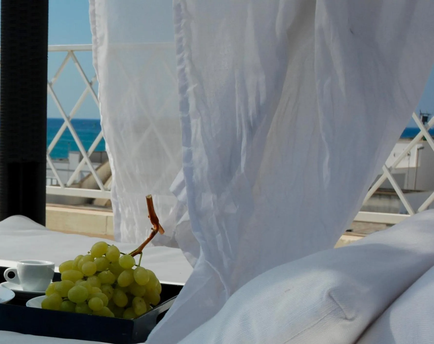 Balcony/Terrace in B&B Le Bateau Bleu Adults Only 12 plus