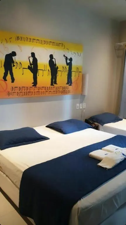 Bed in Hotel Encontro do Sol