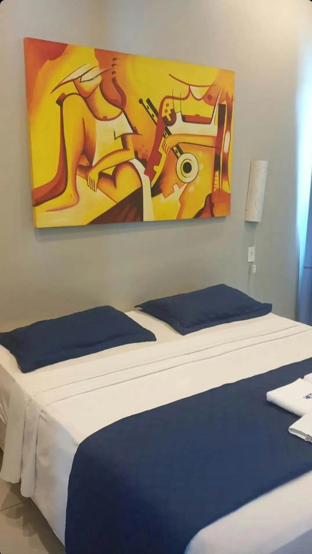 Bed in Hotel Encontro do Sol