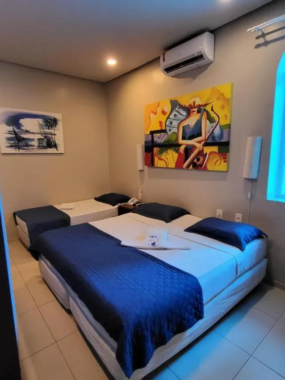 Bed in Hotel Encontro do Sol