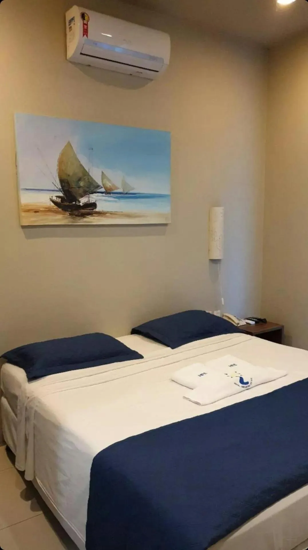 Bed in Hotel Encontro do Sol