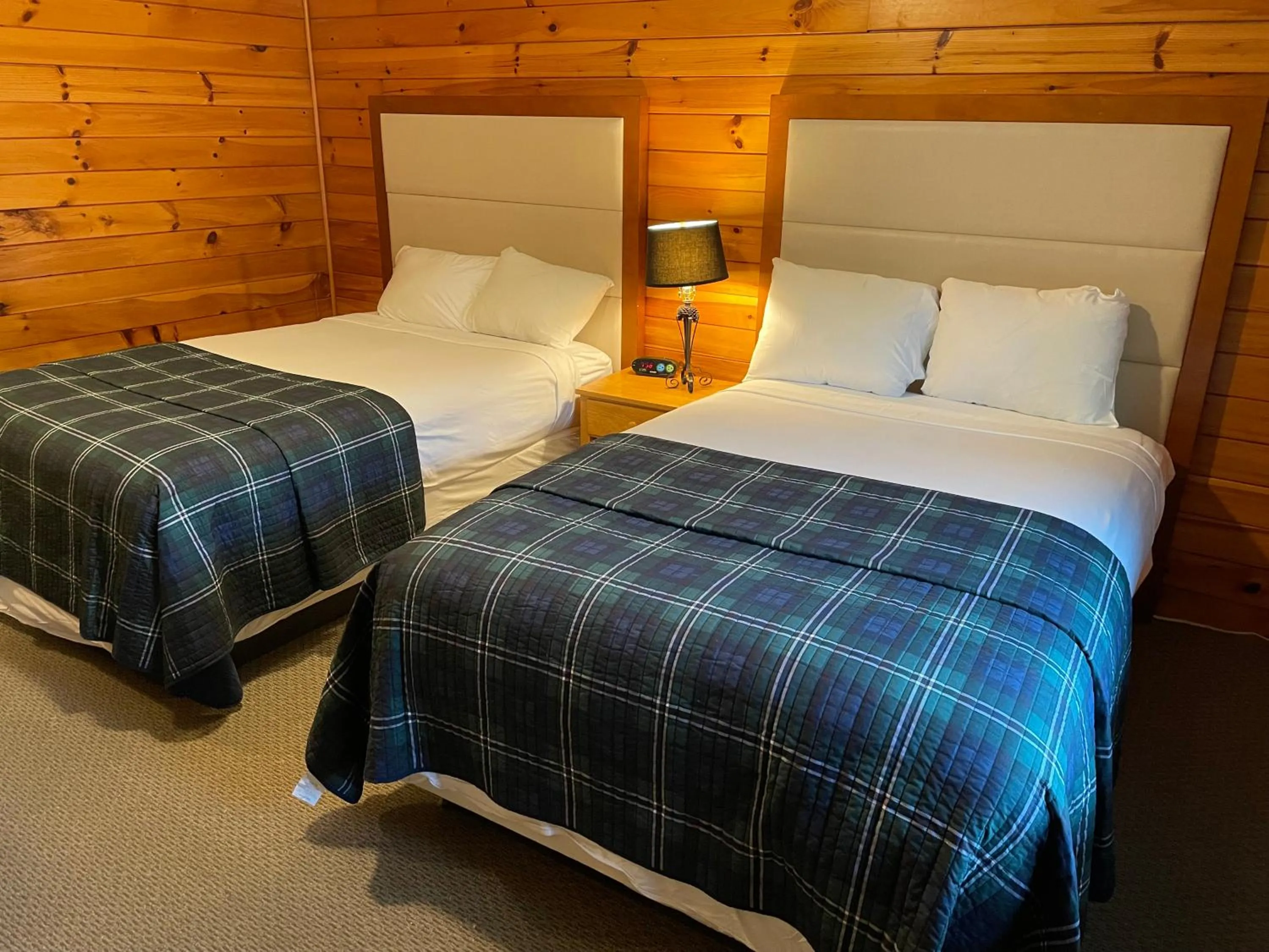 Bed in Northern Lights Lodge
