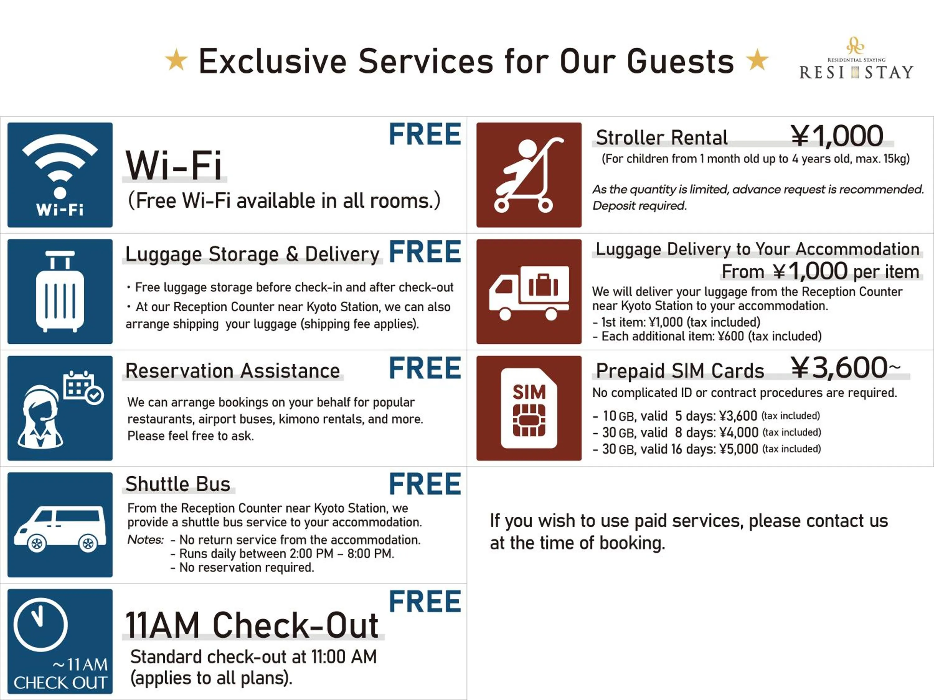 Text overlay in RESI STAY Jisco Hotel Kyoto Goshonishi