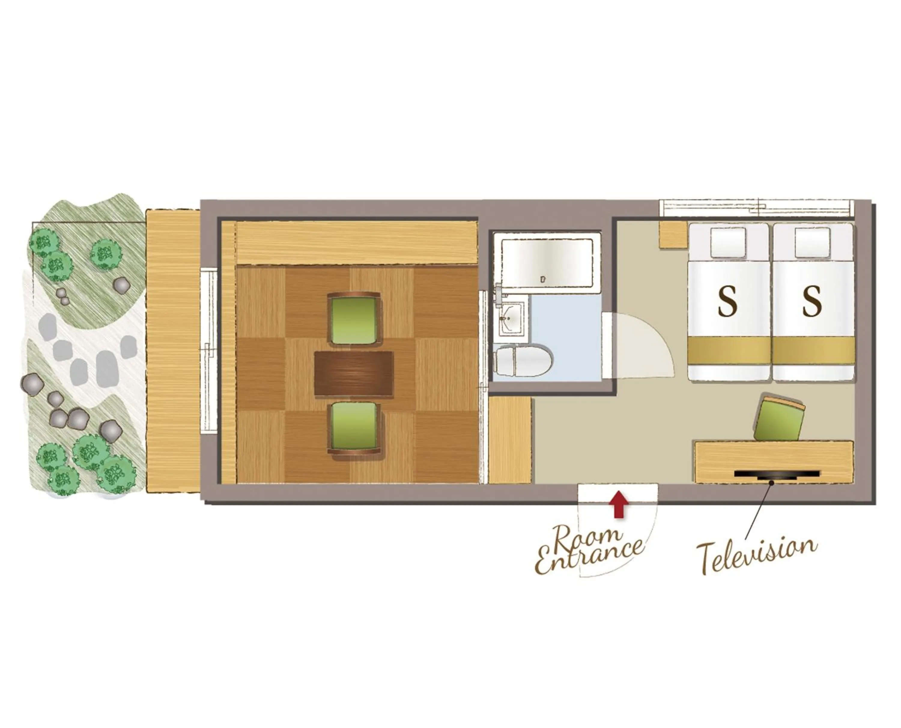 Floor plan in RESI STAY Jisco Hotel Kyoto Goshonishi