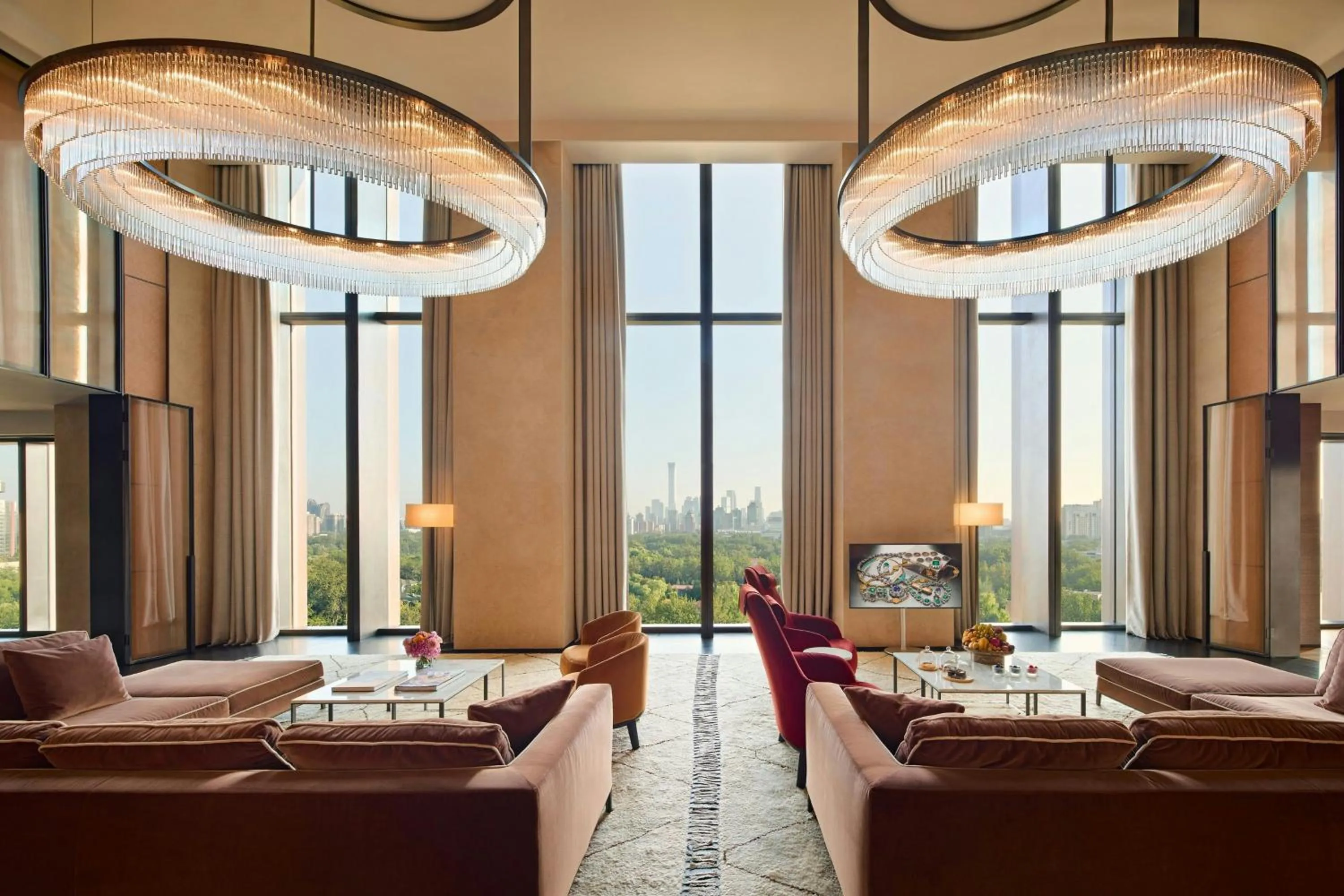 Living room in Bvlgari Hotel Beijing