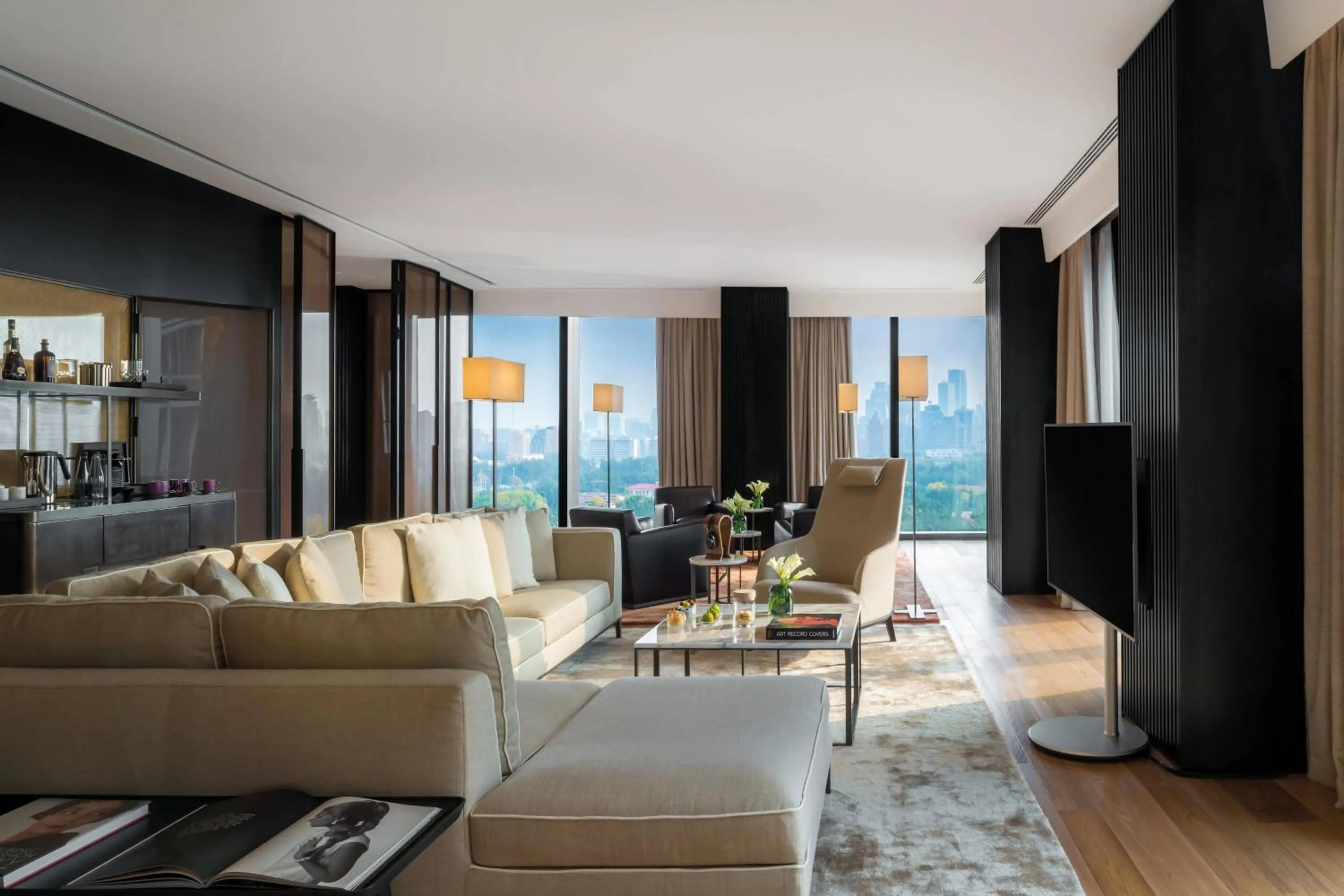 Living room in Bvlgari Hotel Beijing