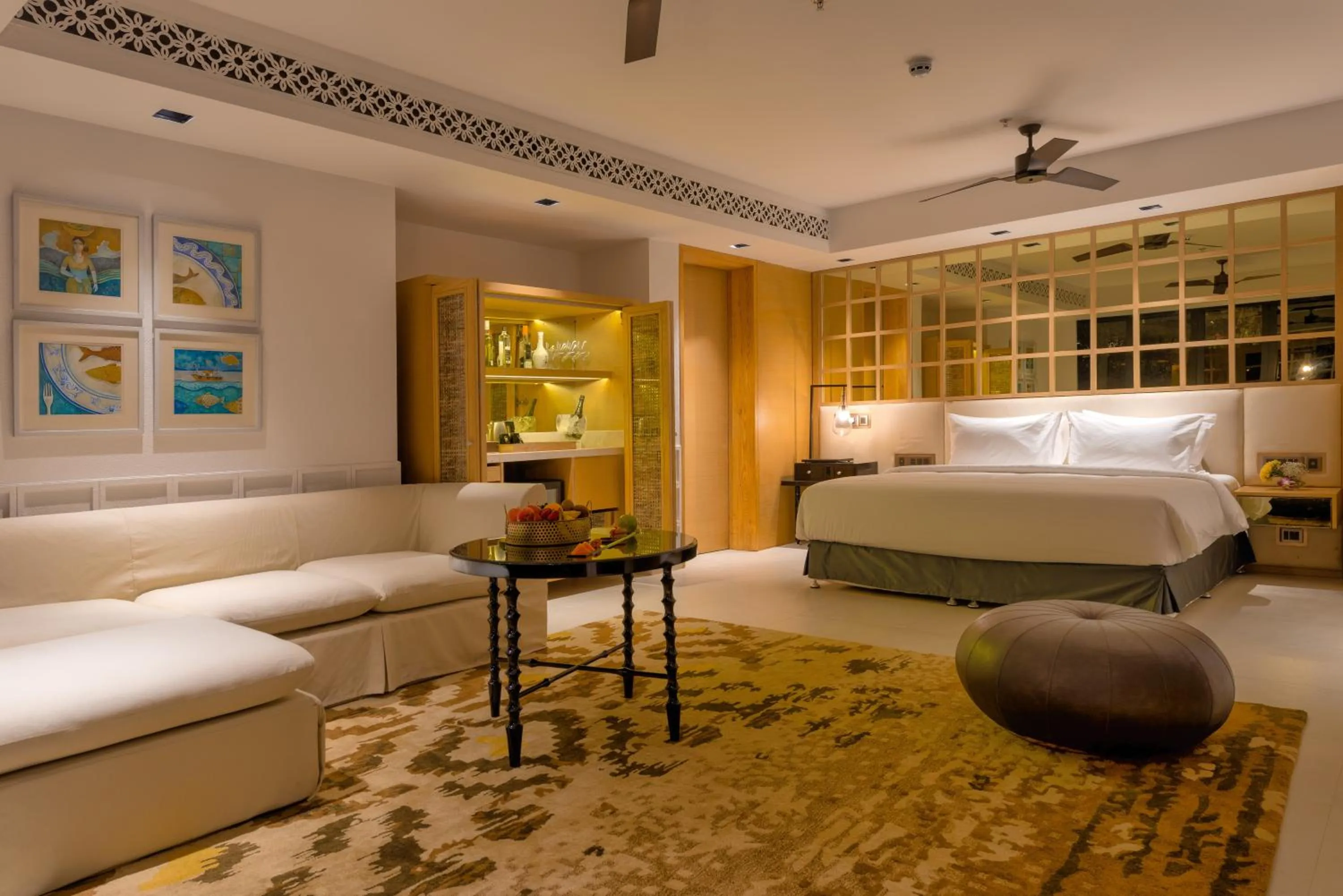 View (from property/room), Bed in Azaya Beach Resort Goa