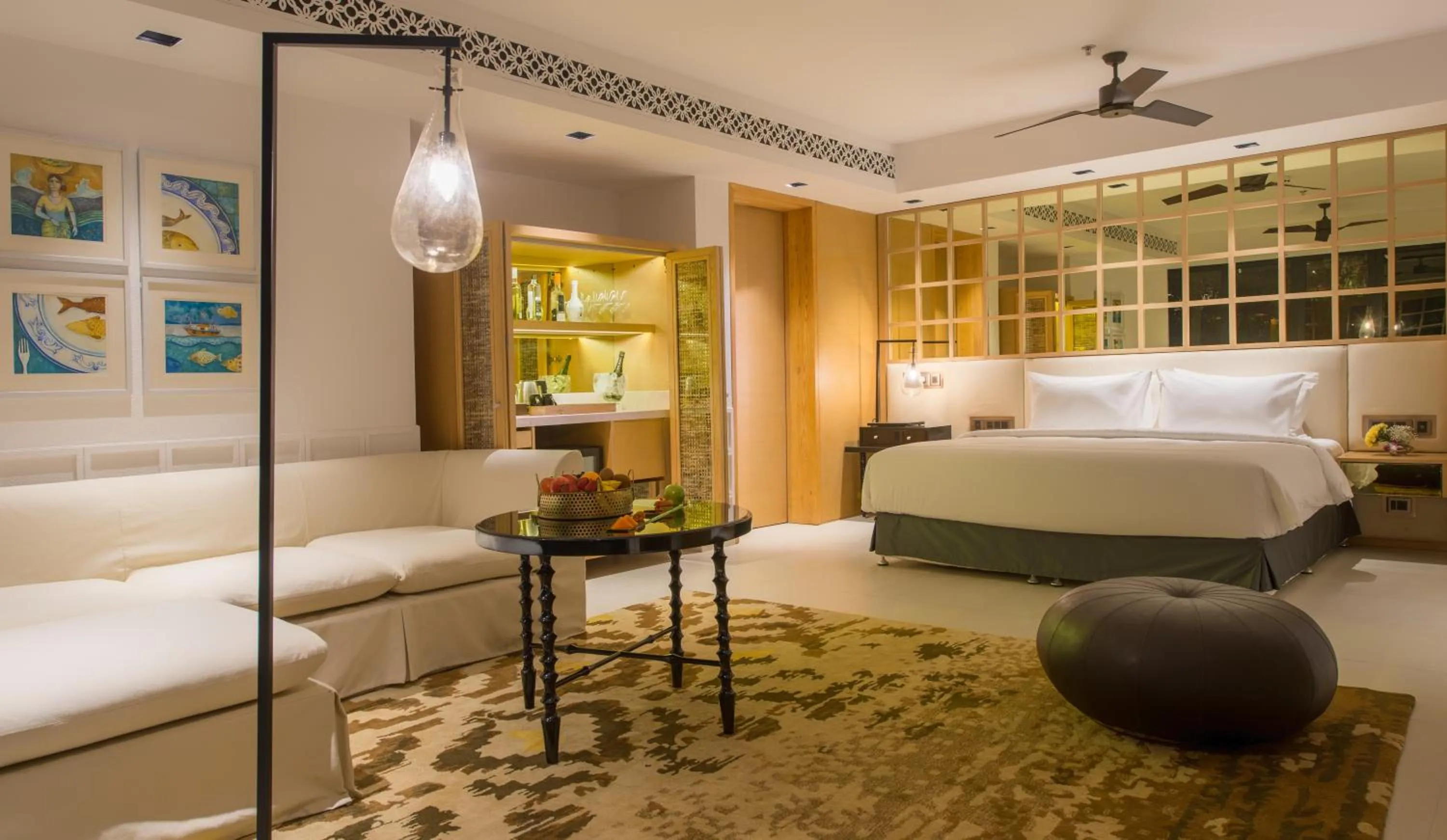 View (from property/room), Bed in Azaya Beach Resort Goa