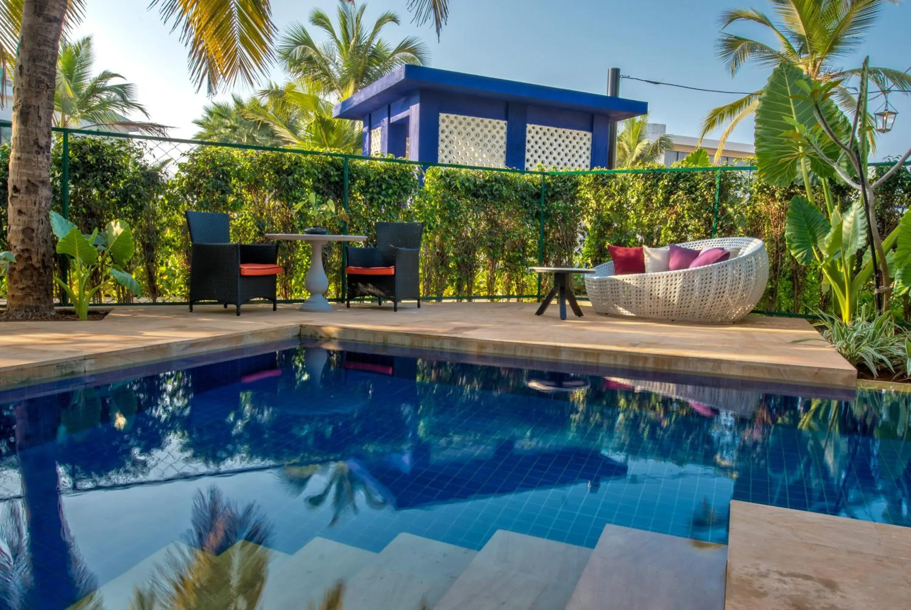 Deluxe Pool Villa with Private Pool - 20% discount on Spa & Laundry, Butler Service and All day breakfast (7 am to 7 pm) at La Concha in Azaya Beach Resort Goa Deluxe Pool Villa with Private Pool - 20% discount on Spa & Laundry, Butler Service and All day breakfast (7 am to 7 pm) at La Concha in Azaya Beach Resort Goa