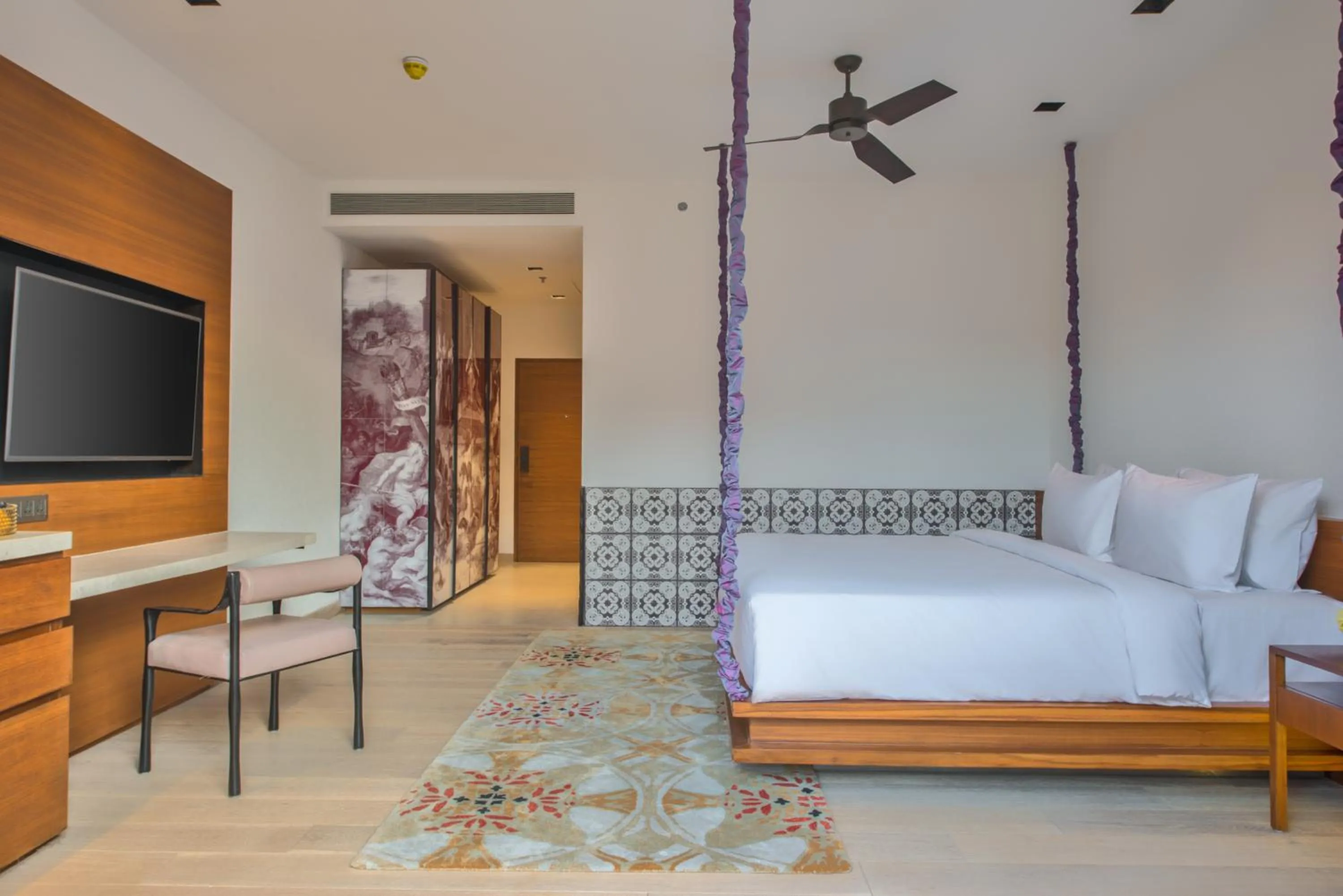 View (from property/room), Bed in Azaya Beach Resort Goa