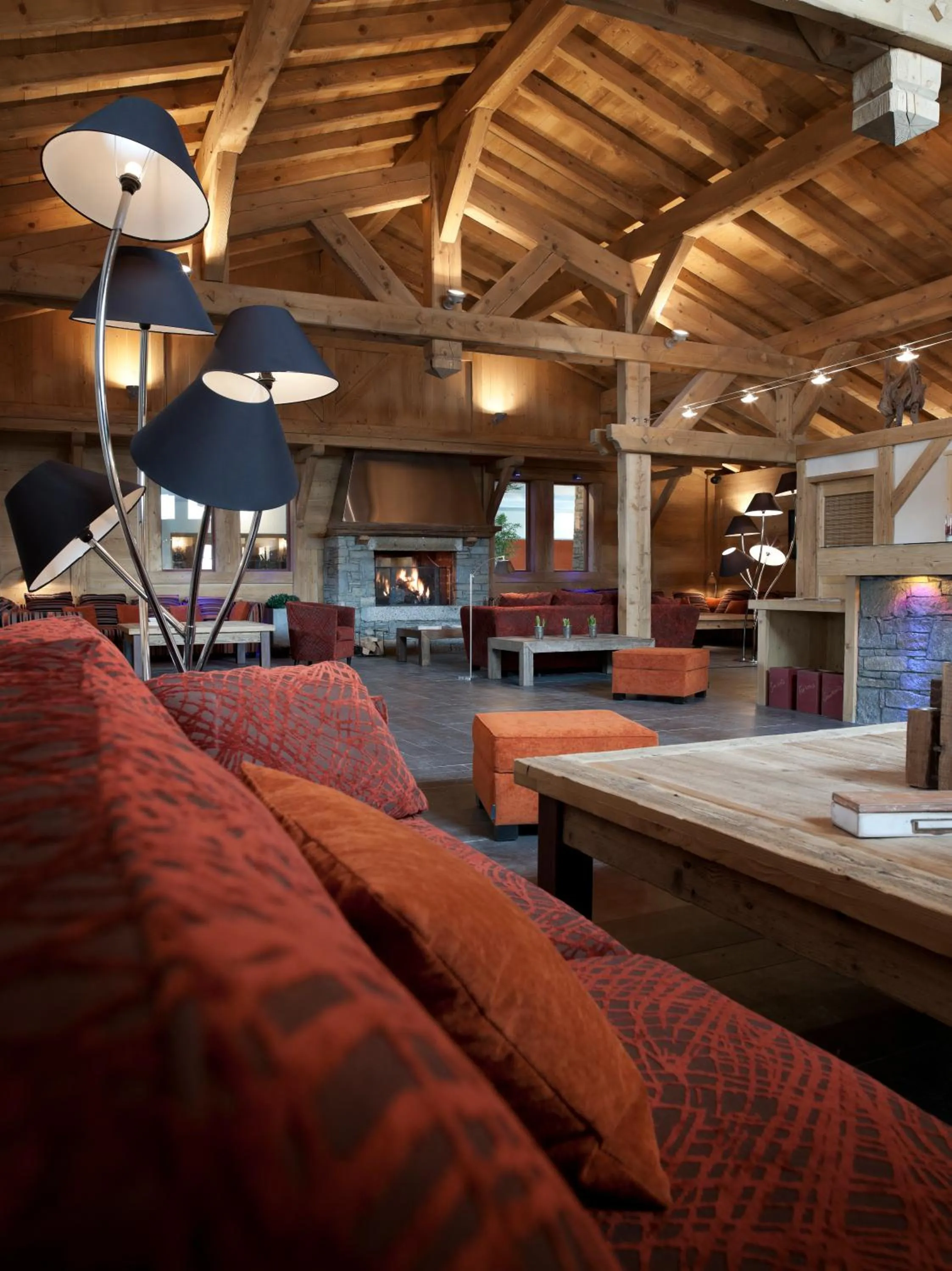 Lobby or reception in CGH Résidences & Spas Les Chalets de Jouvence