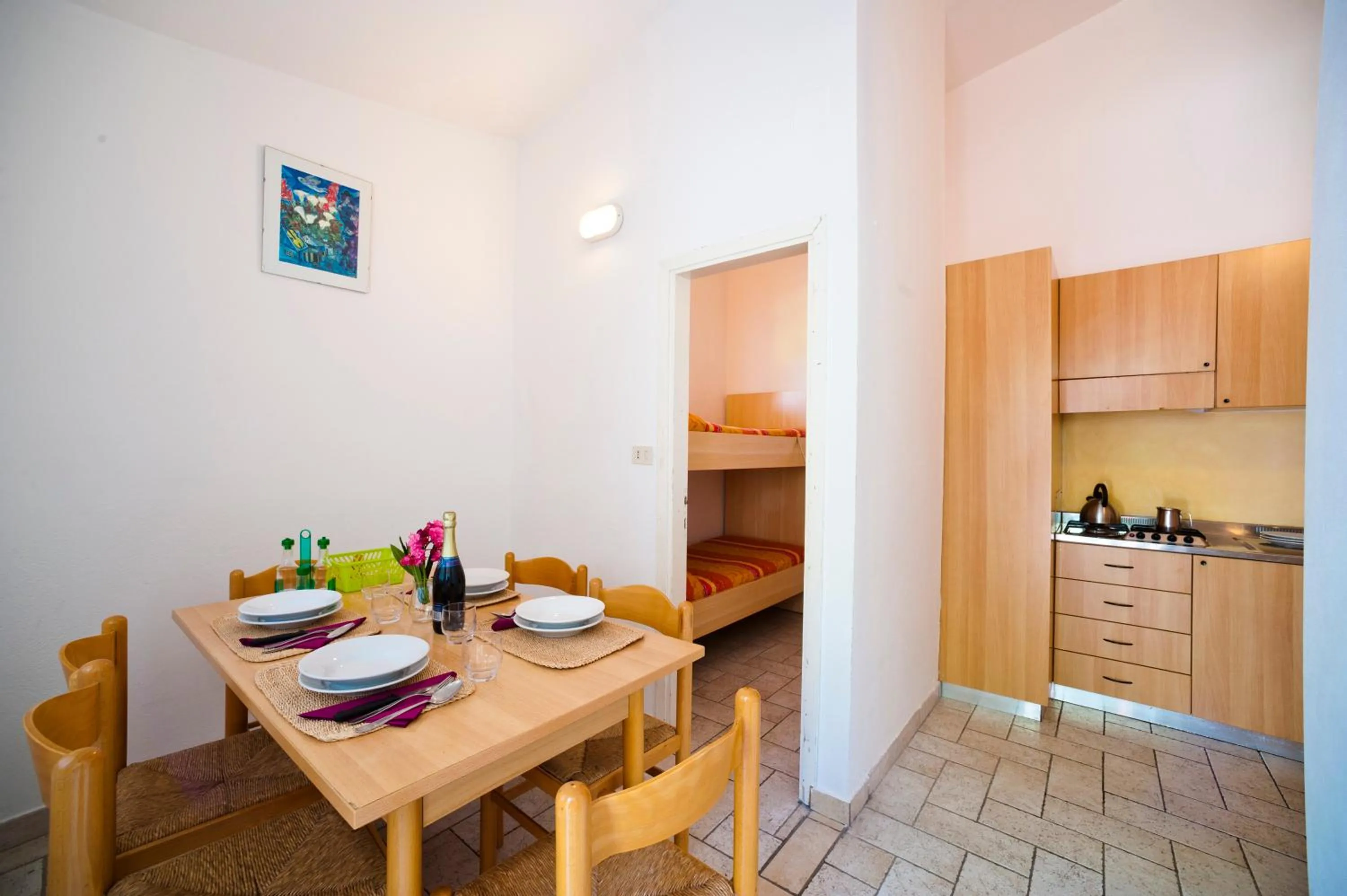 Kitchen or kitchenette in Camping Cisano - San Vito