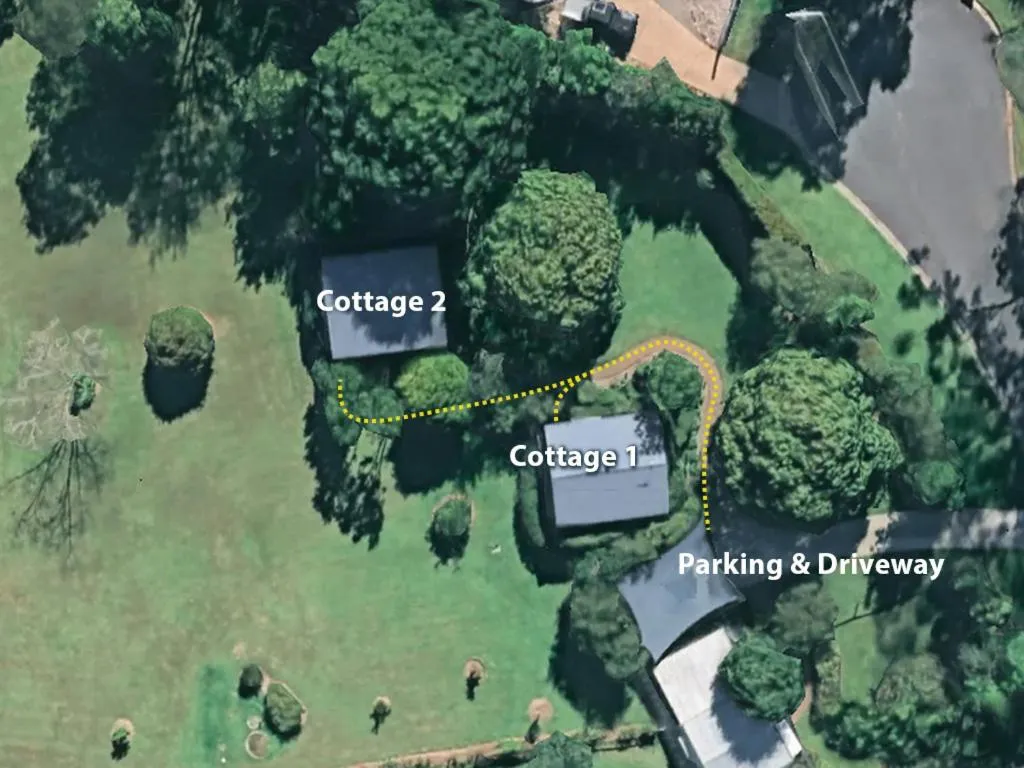 Bird's eye view in Eumundi Cottages - Cottage 2