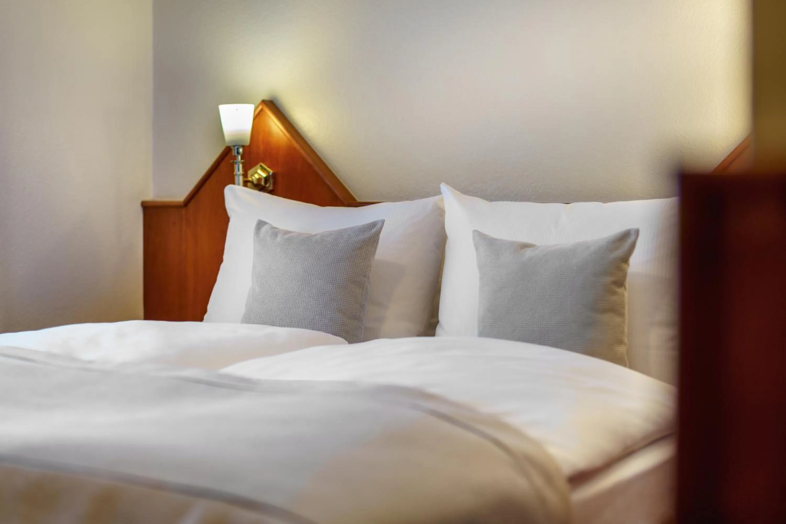 Bed in Hotel Hagemann Hamburg Hafen