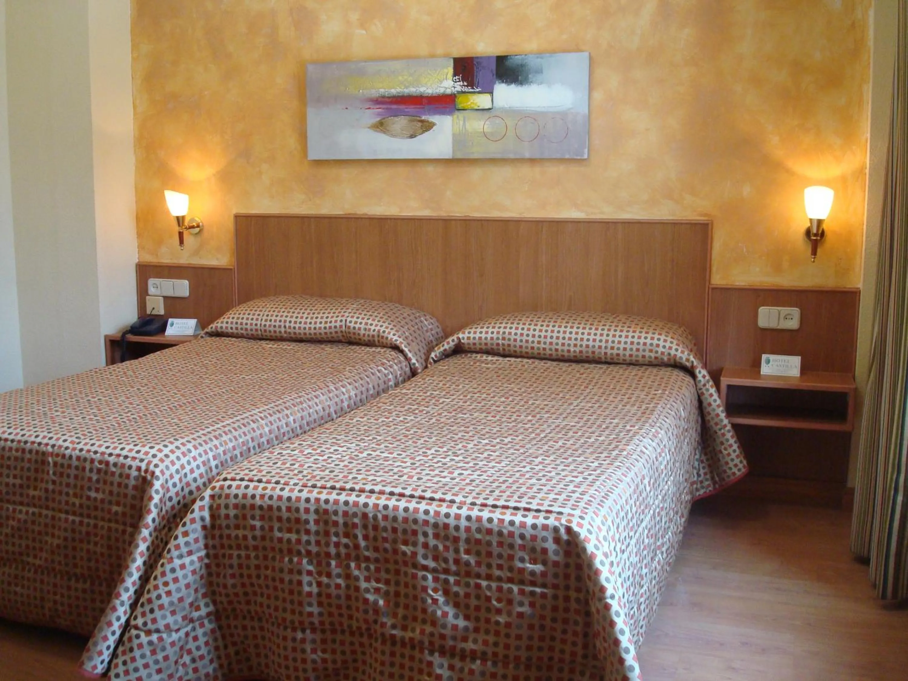 Bed in Hotel Castilla