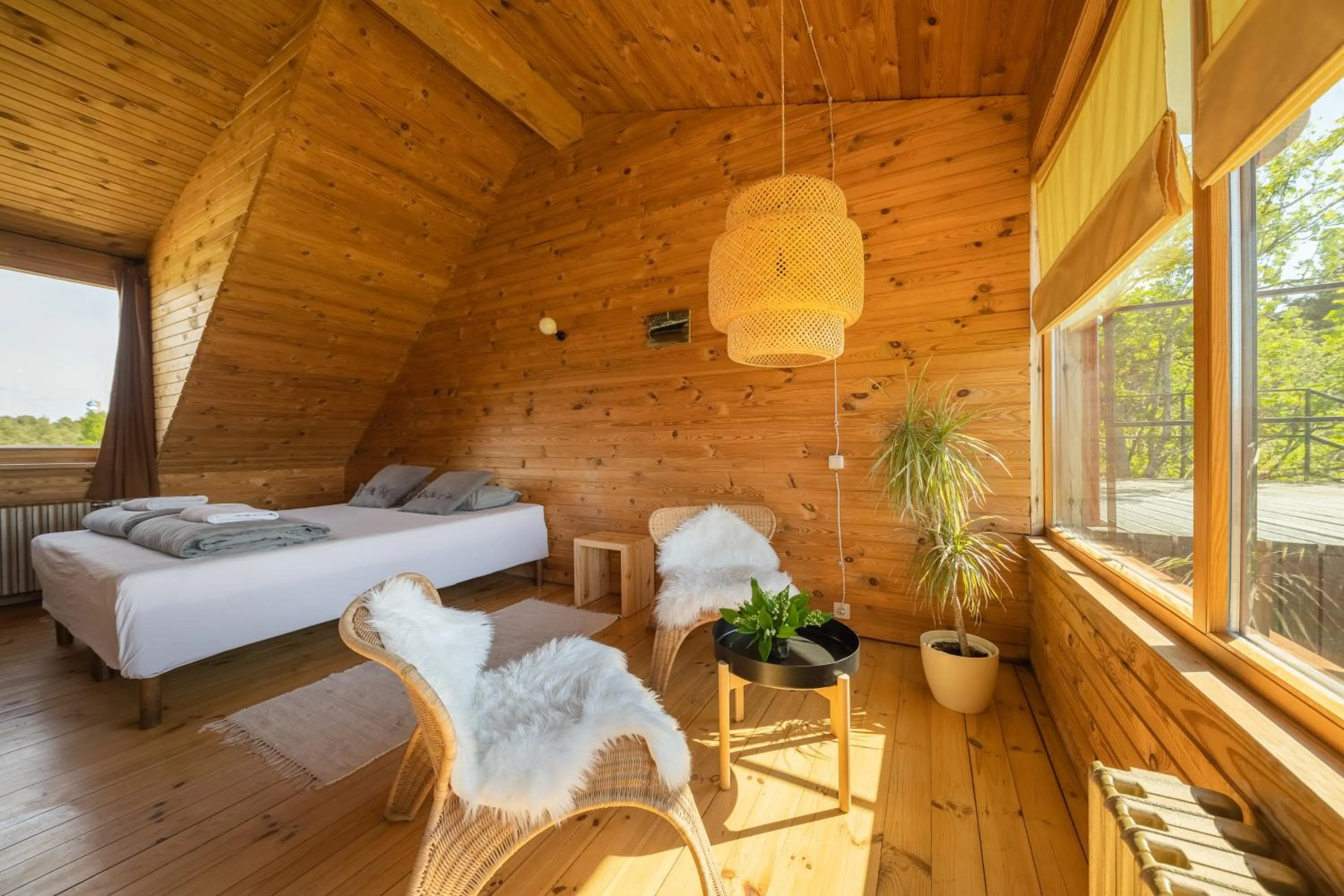 Bed in Vēju Paradīze
