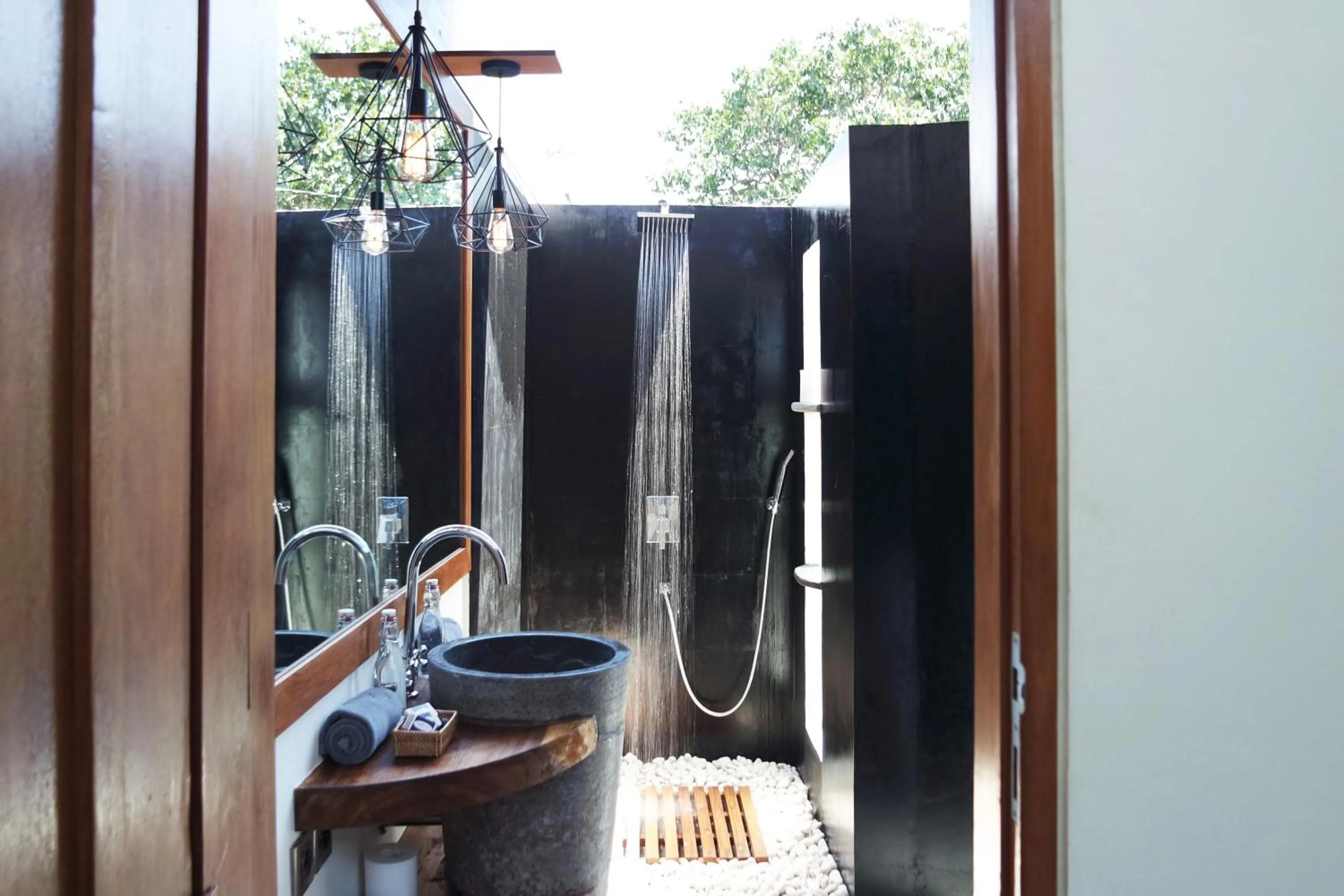 Shower in Stay Shark Villas Gili Air