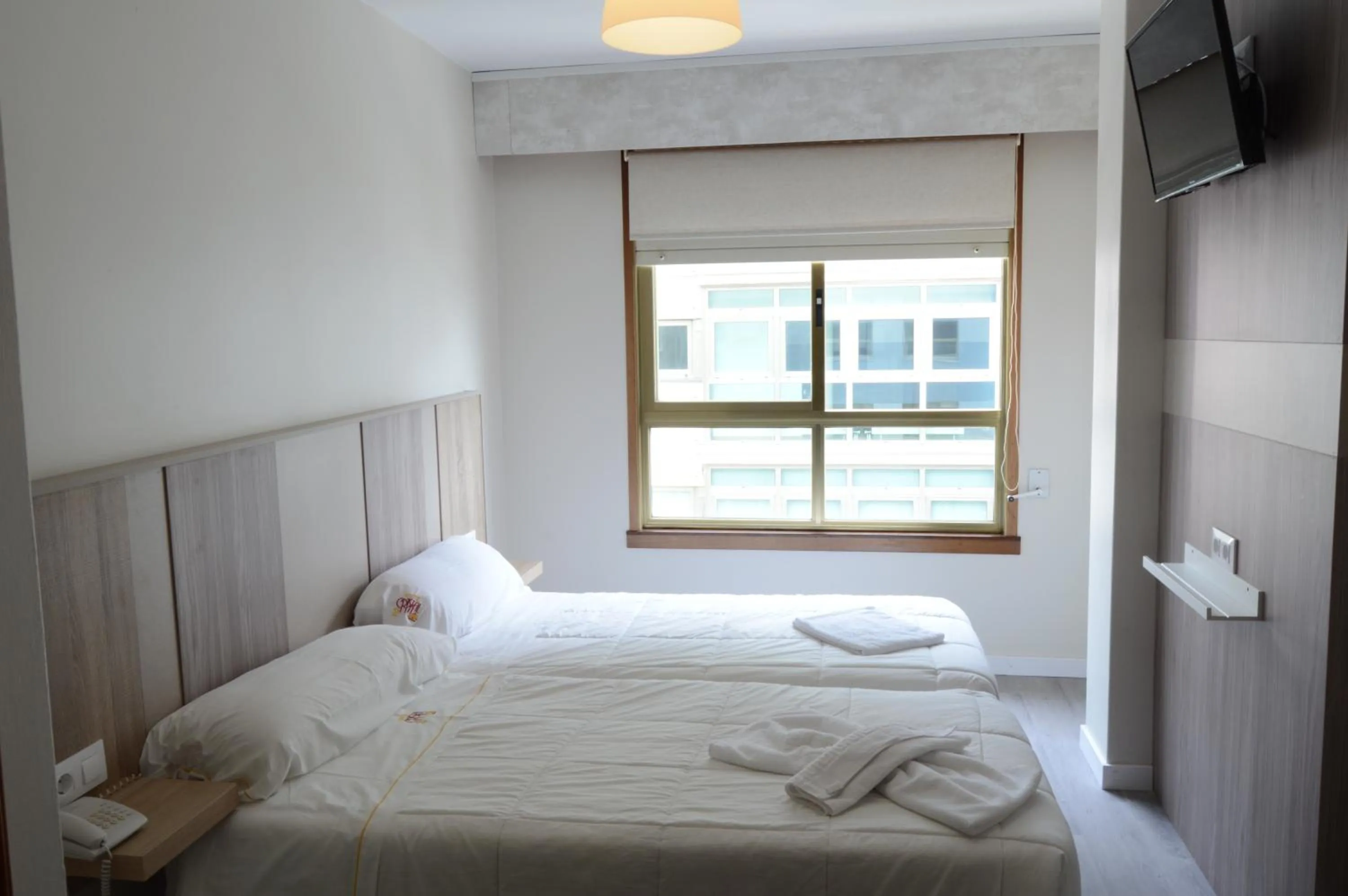 Bed in Hotel Cristal 1