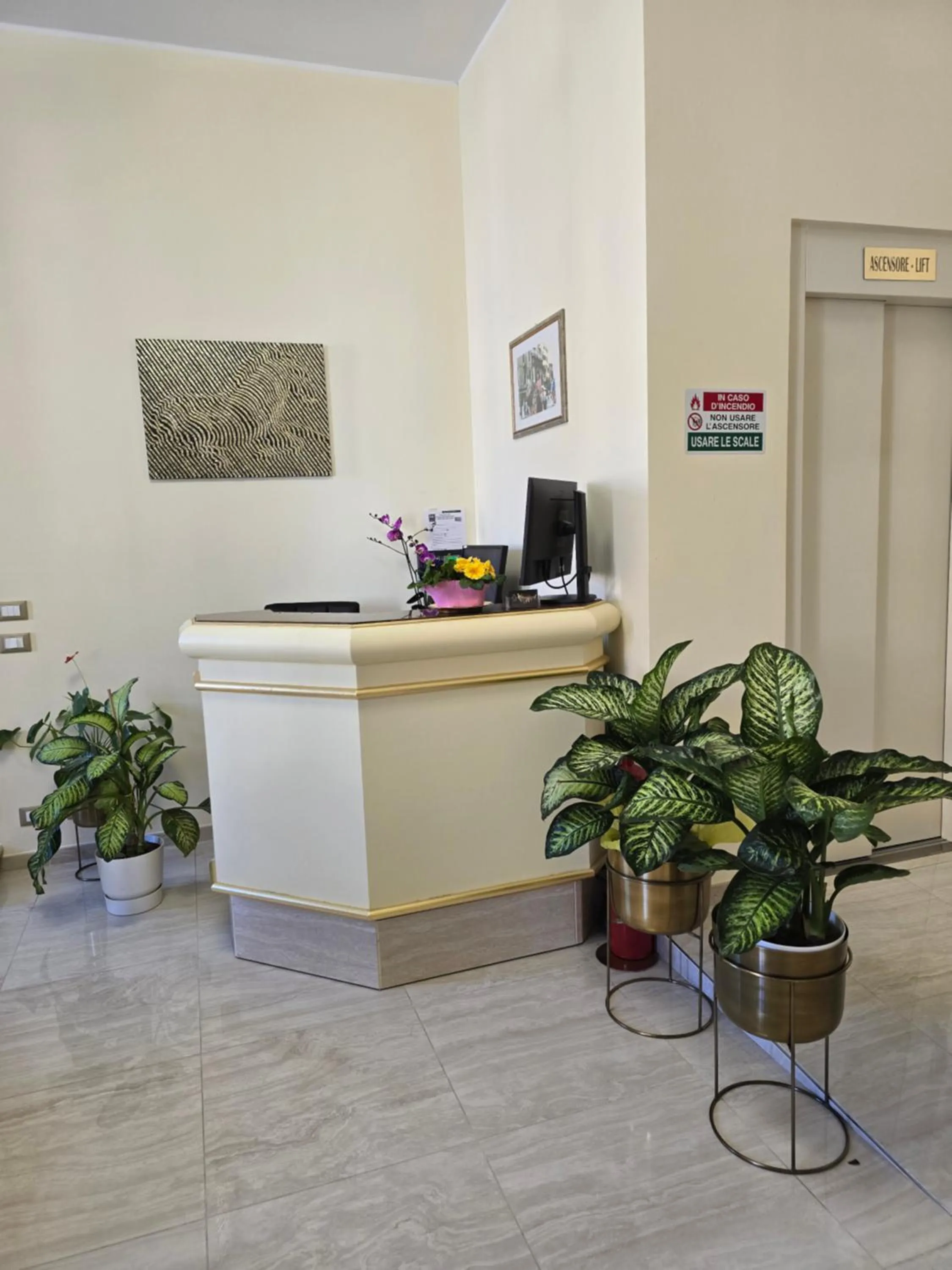 Lobby or reception in Hotel Marte